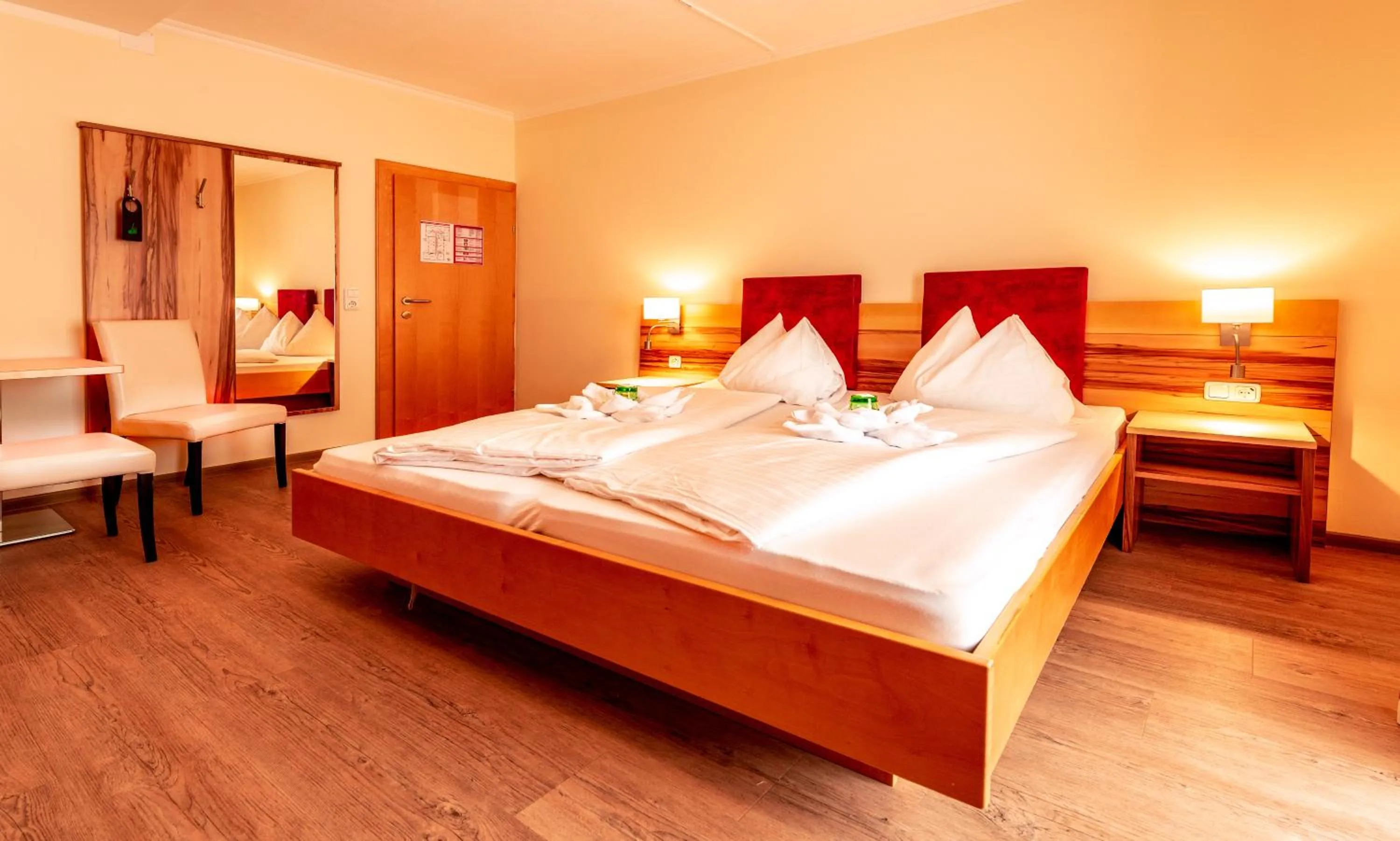 Photo of the whole room, Bed in Panorama Hotel Traunstein