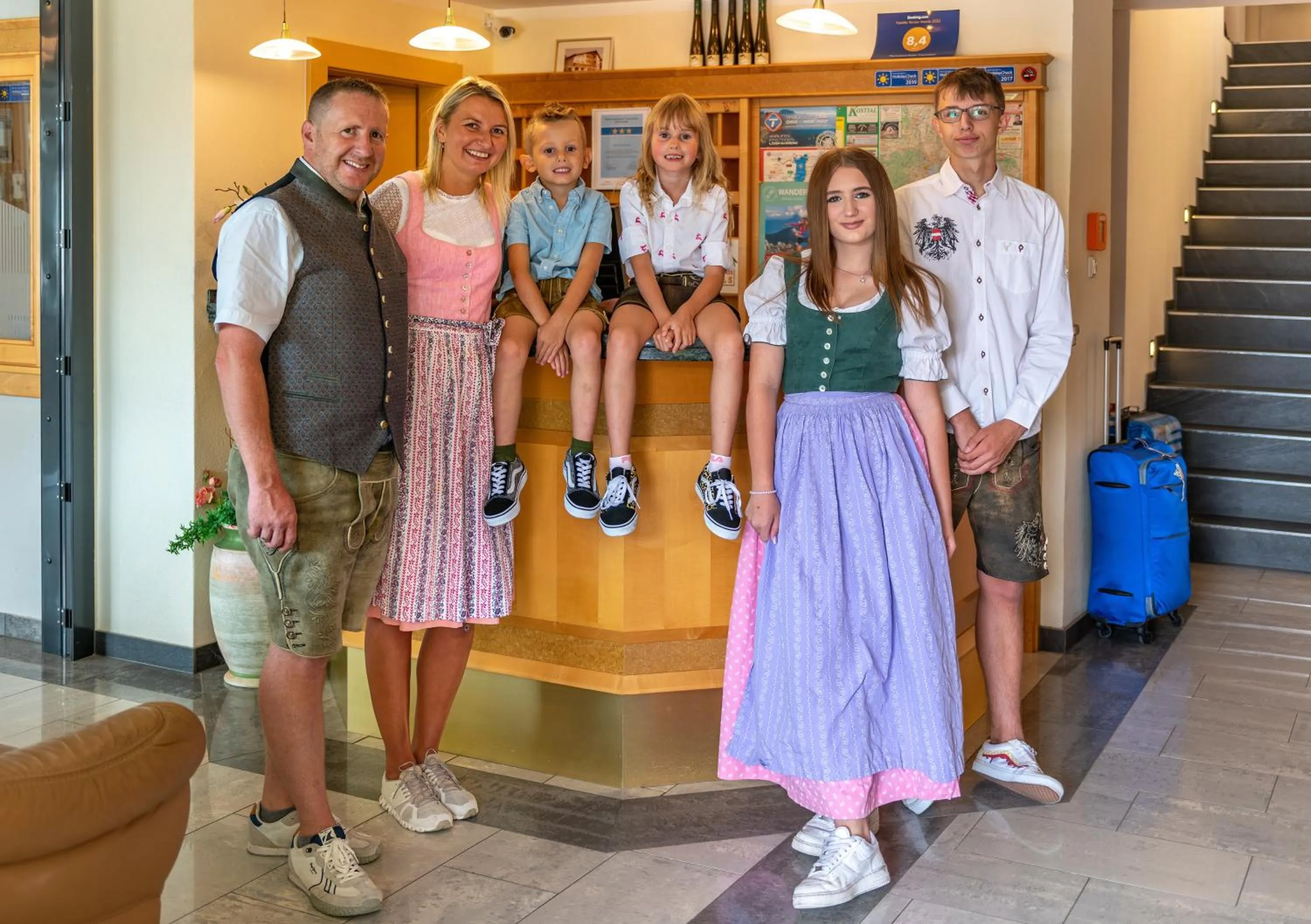 Family in Panorama Hotel Traunstein