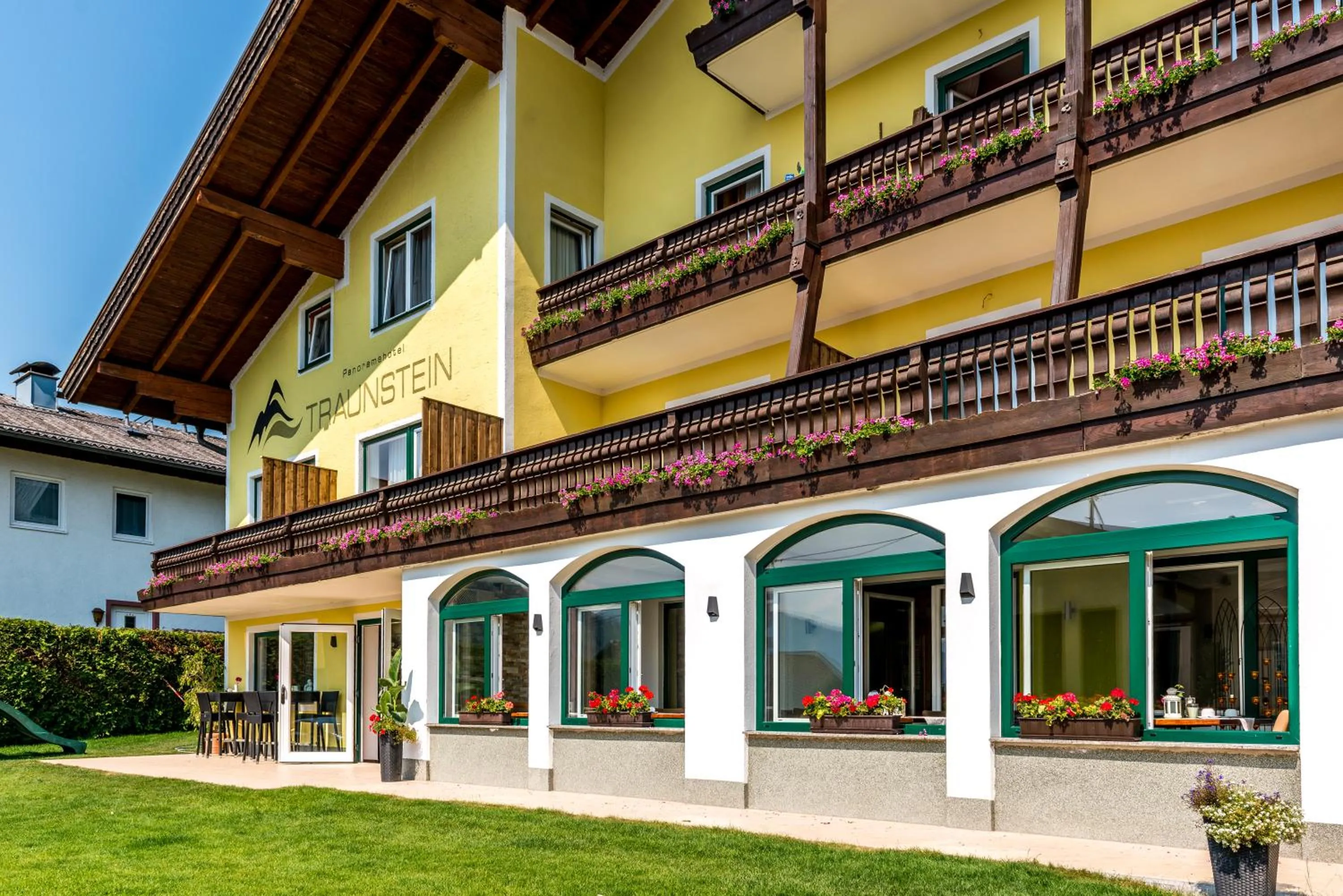 Facade/entrance in Panorama Hotel Traunstein