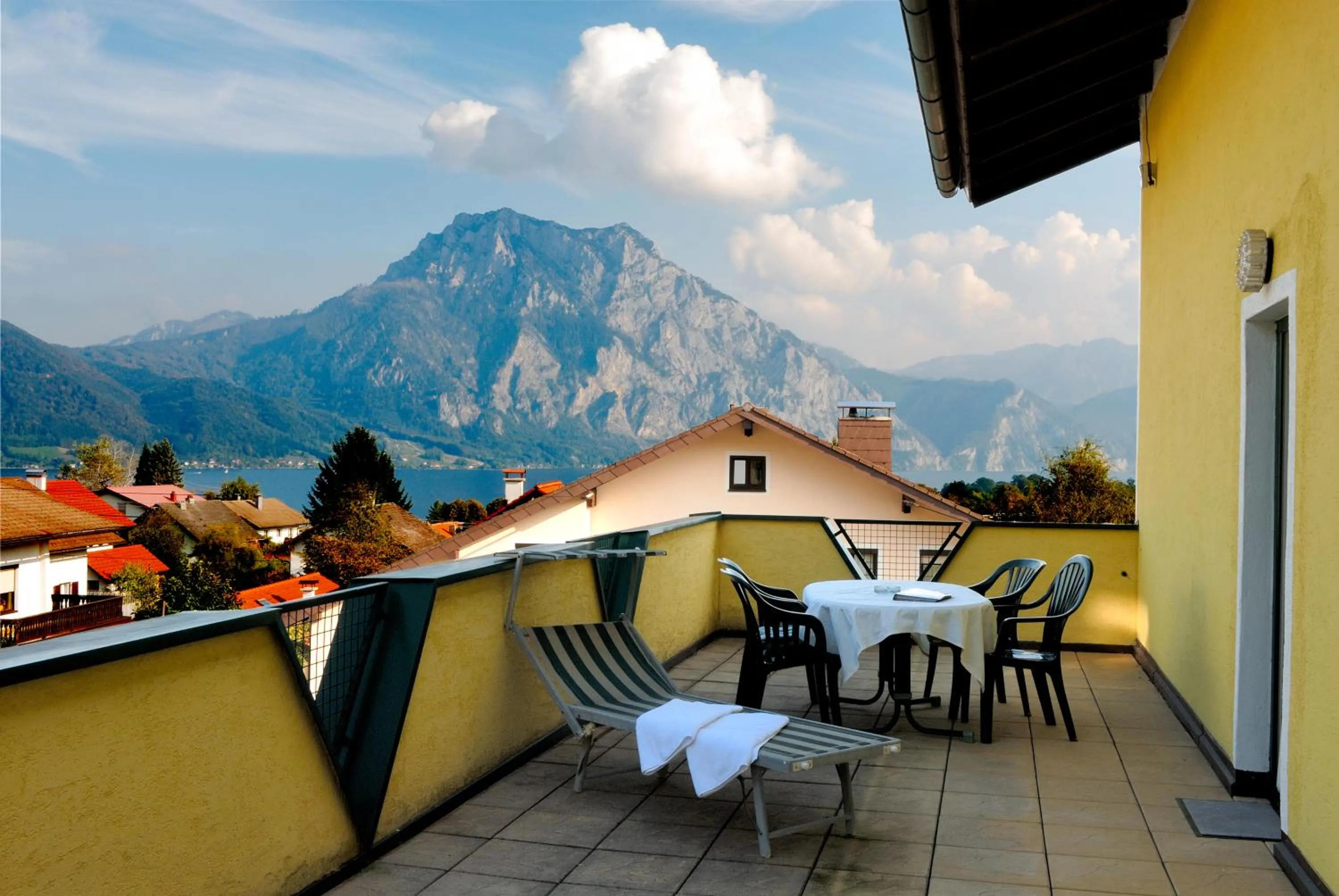 View (from property/room) in Panorama Hotel Traunstein