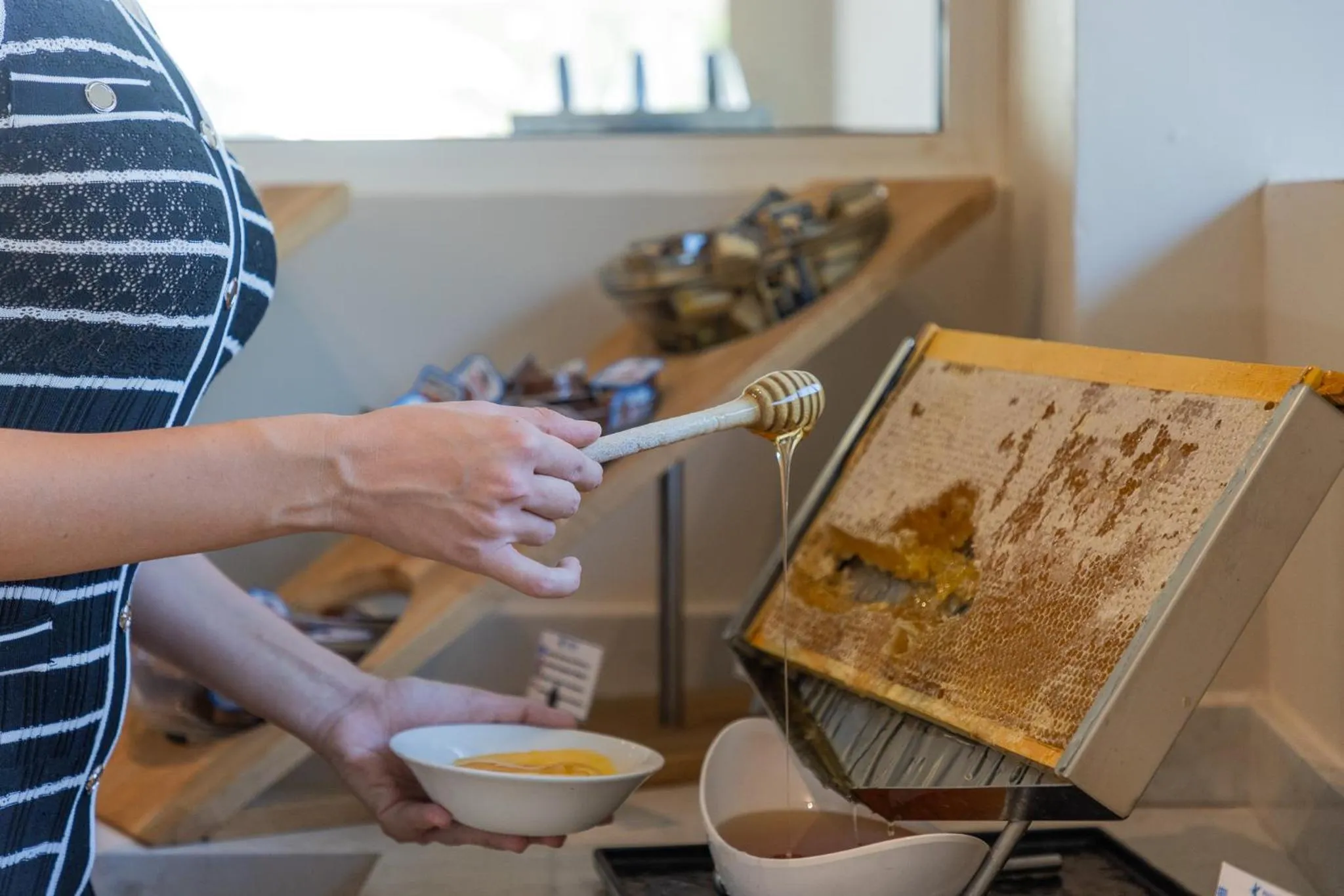 Buffet breakfast in Pegasos Deluxe Beach Hotel