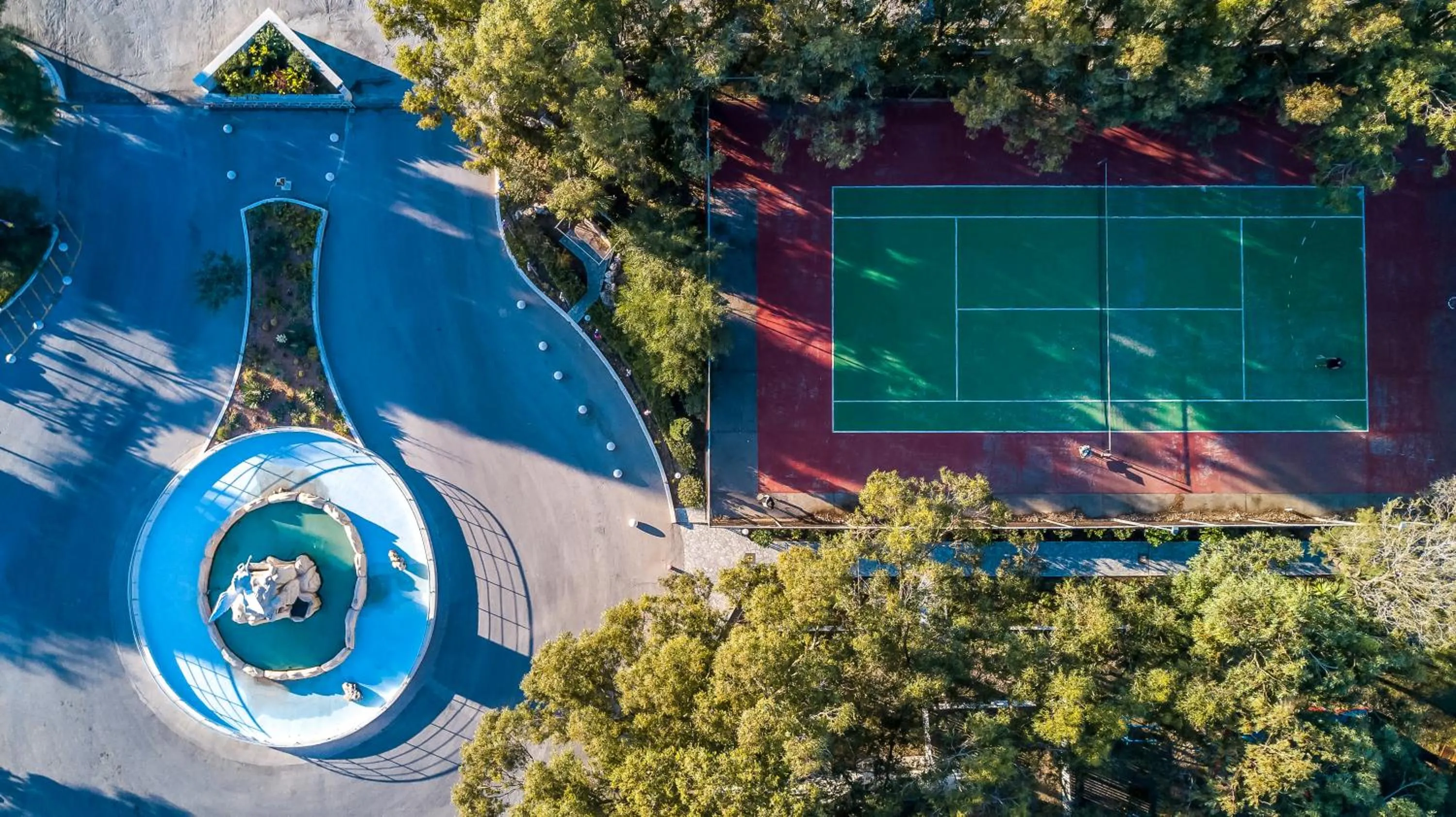 Tennis court in Pegasos Deluxe Beach Hotel
