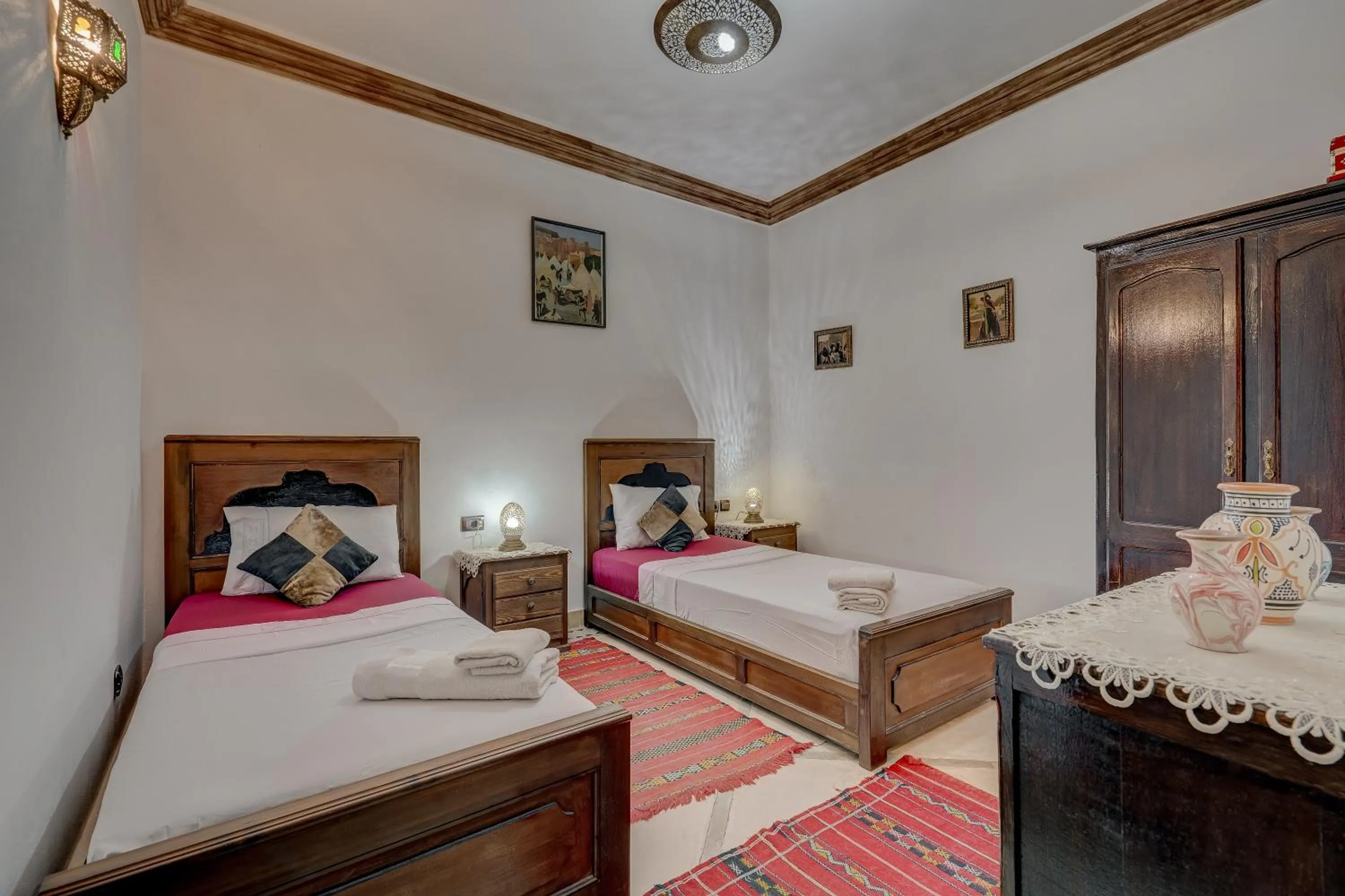 Bed in Riad Marwa Marrakech