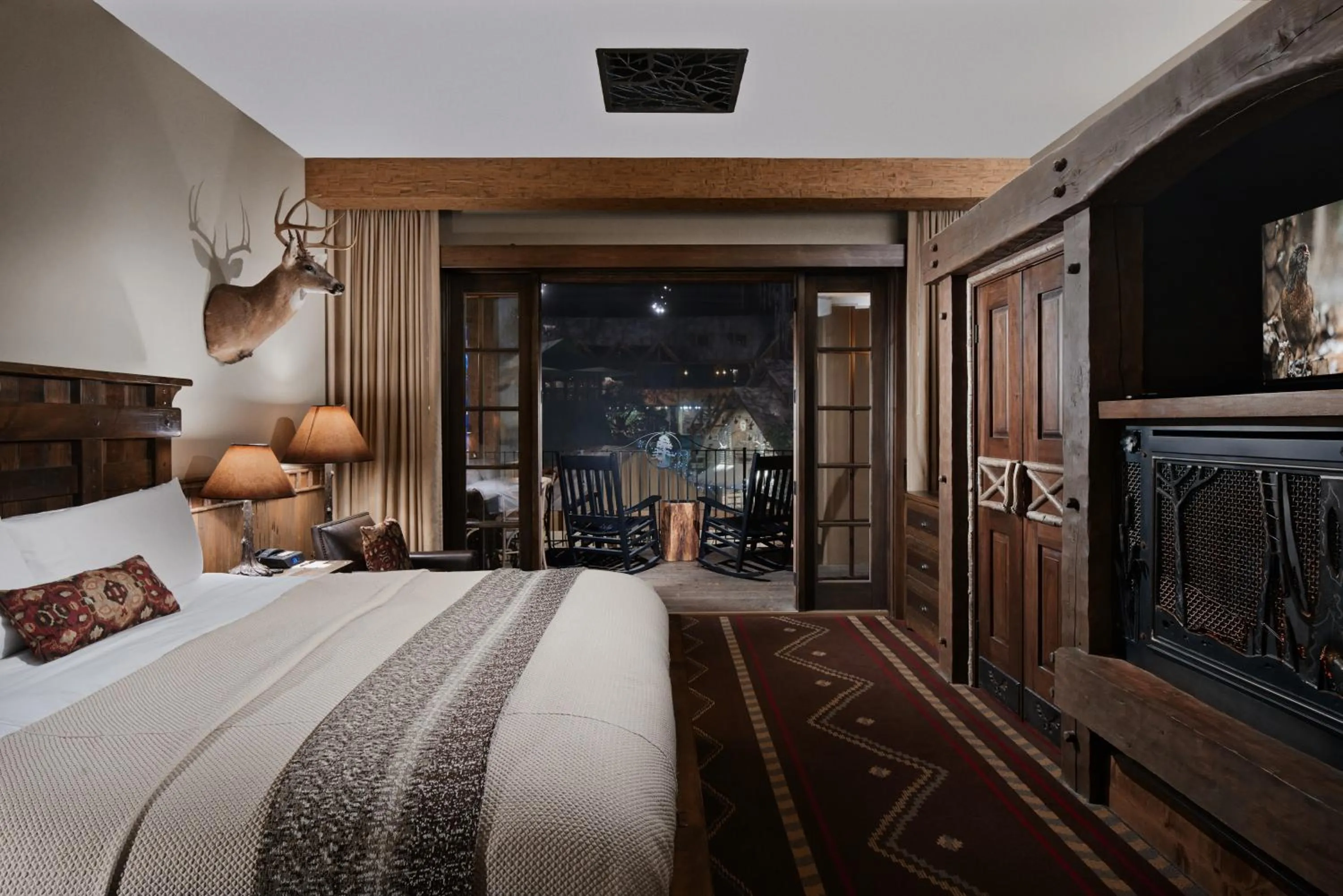 Bed in Big Cypress Lodge