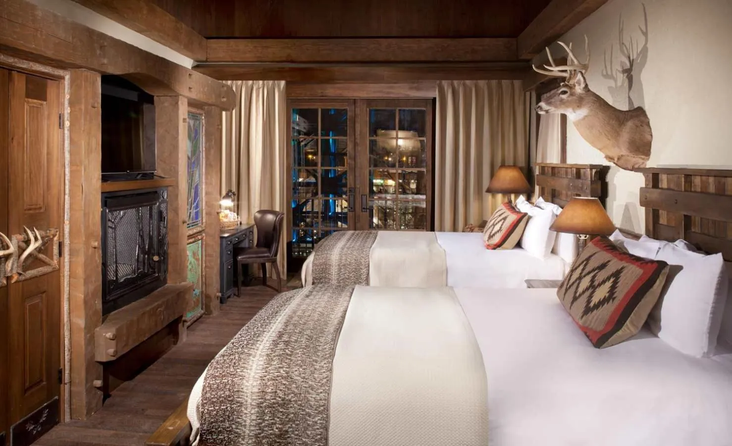 Bed in Big Cypress Lodge