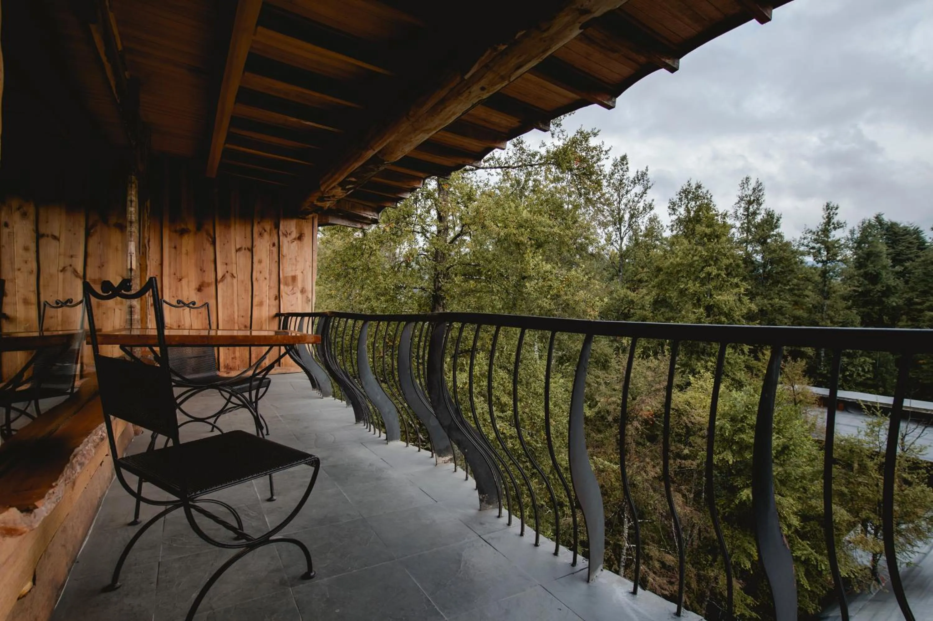 Balcony/Terrace in Huilo Huilo Nothofagus Hotel & Spa