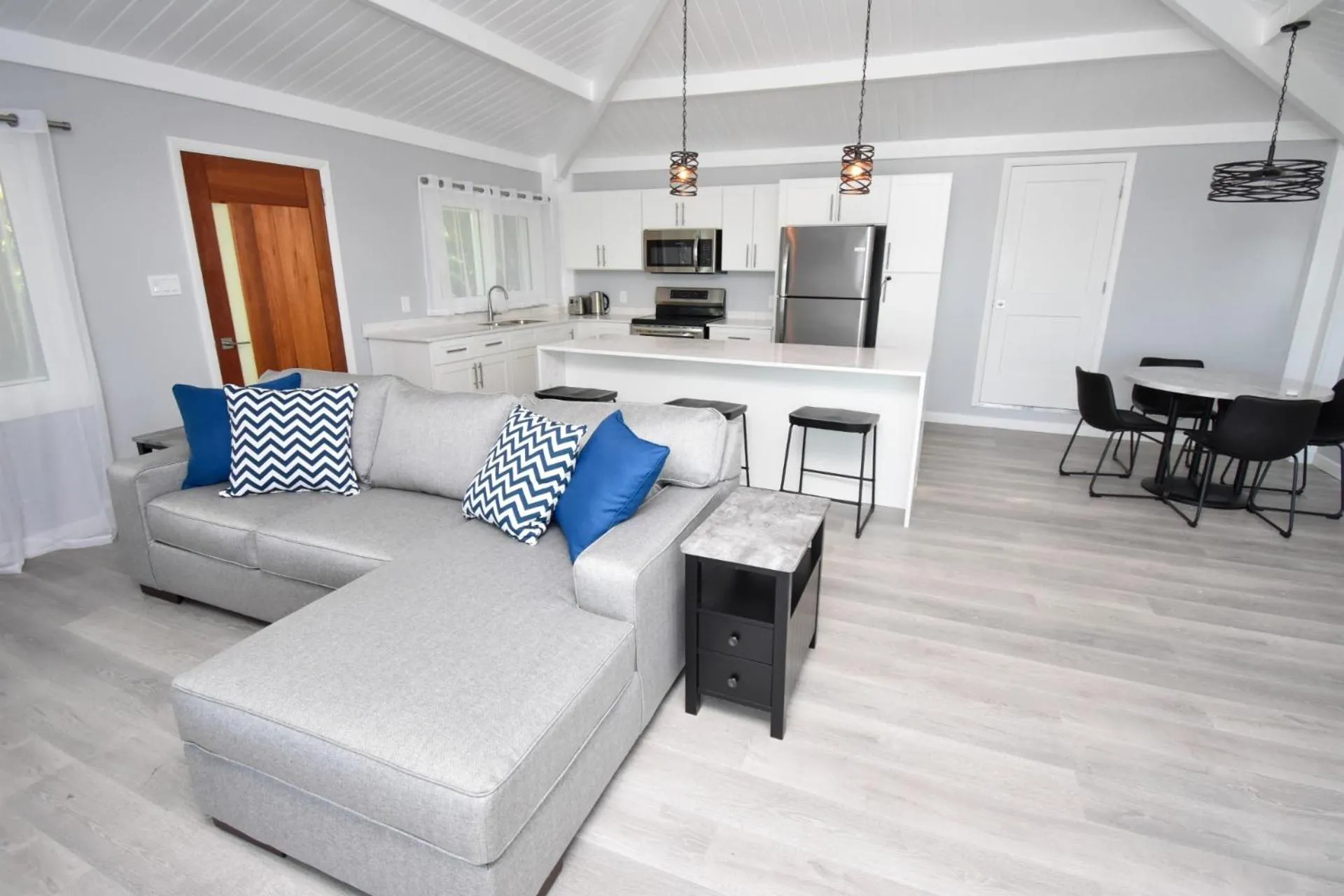 Seating area in Siboney Beach Club