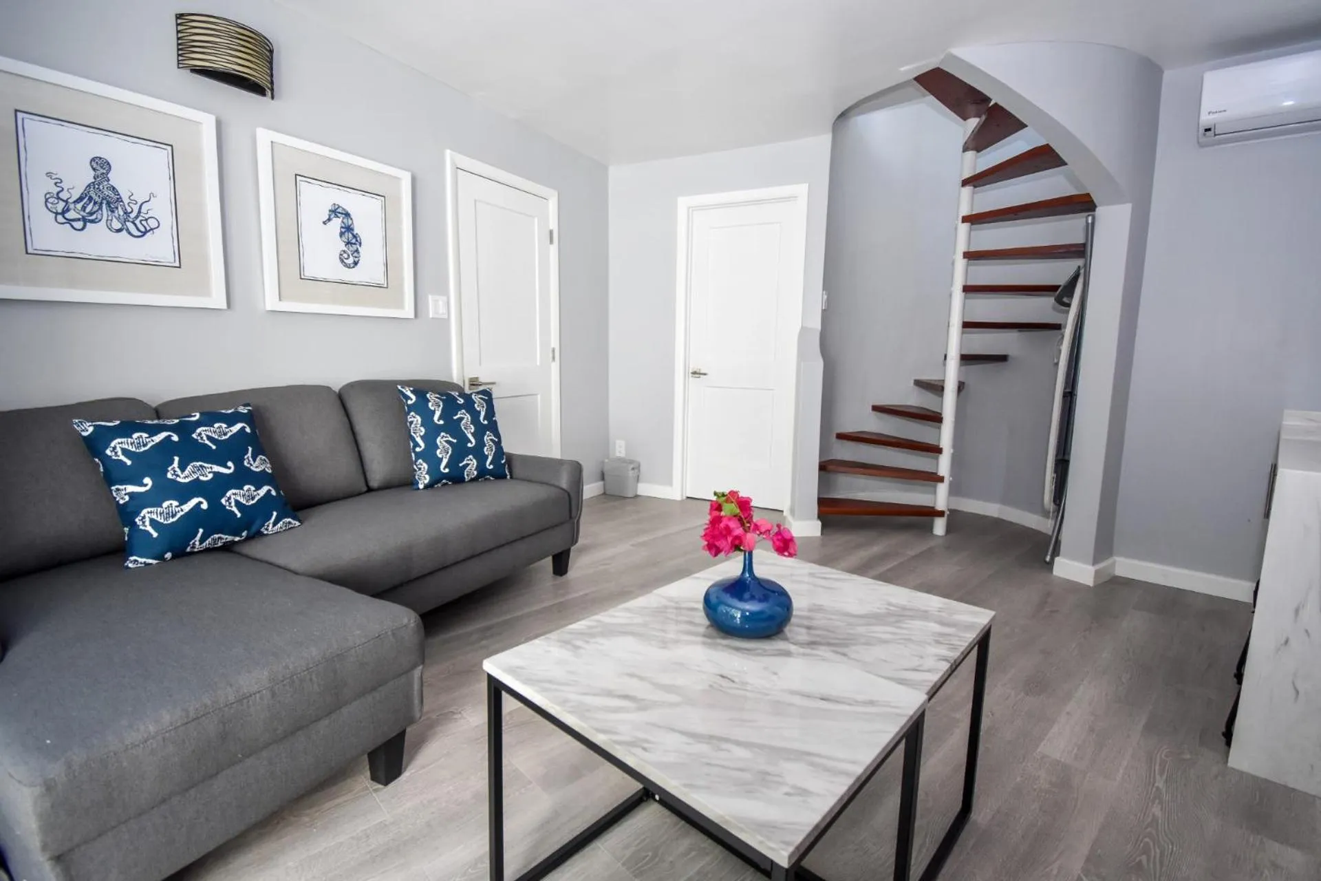 Seating area in Siboney Beach Club