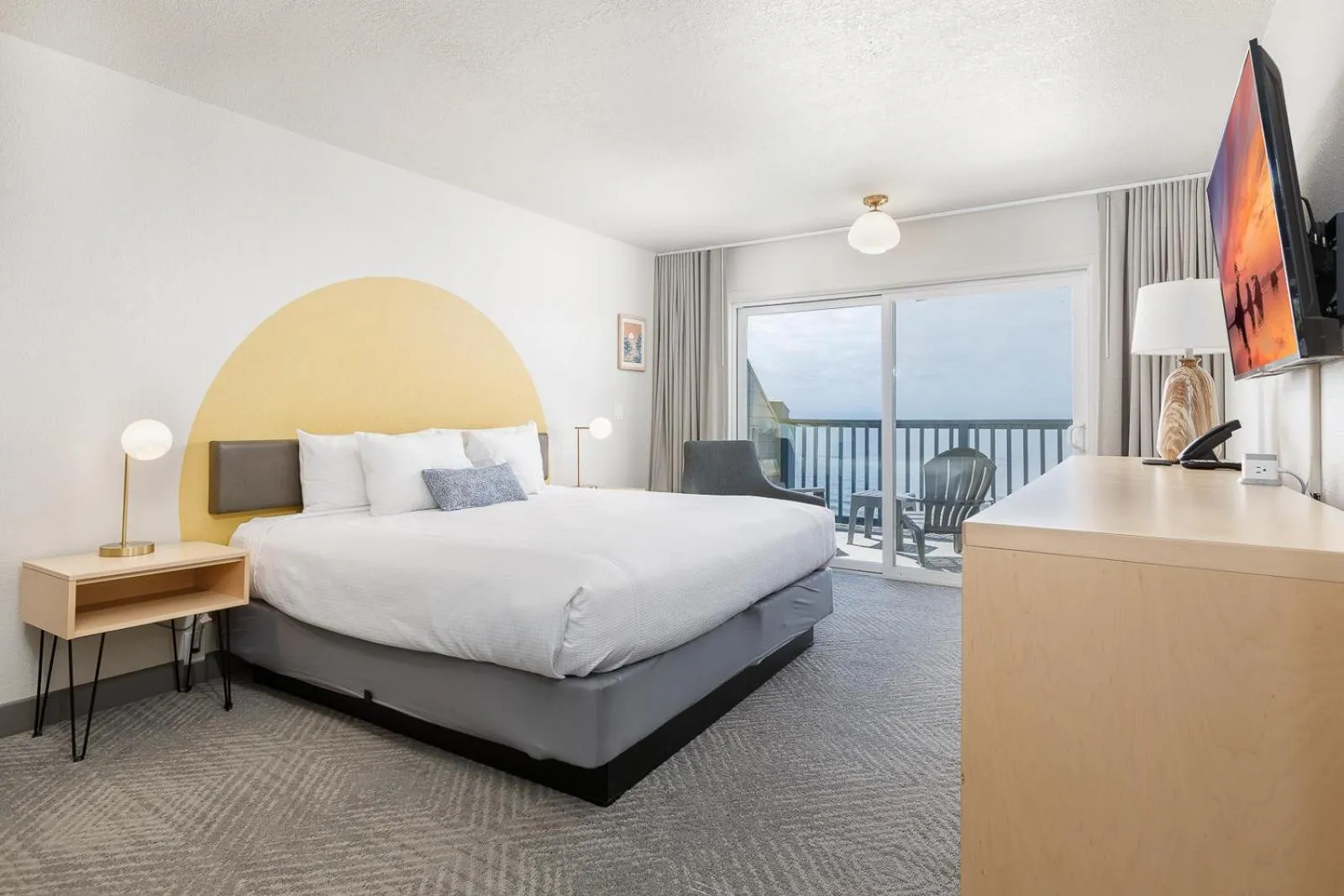 Bed in Surfland Hotel