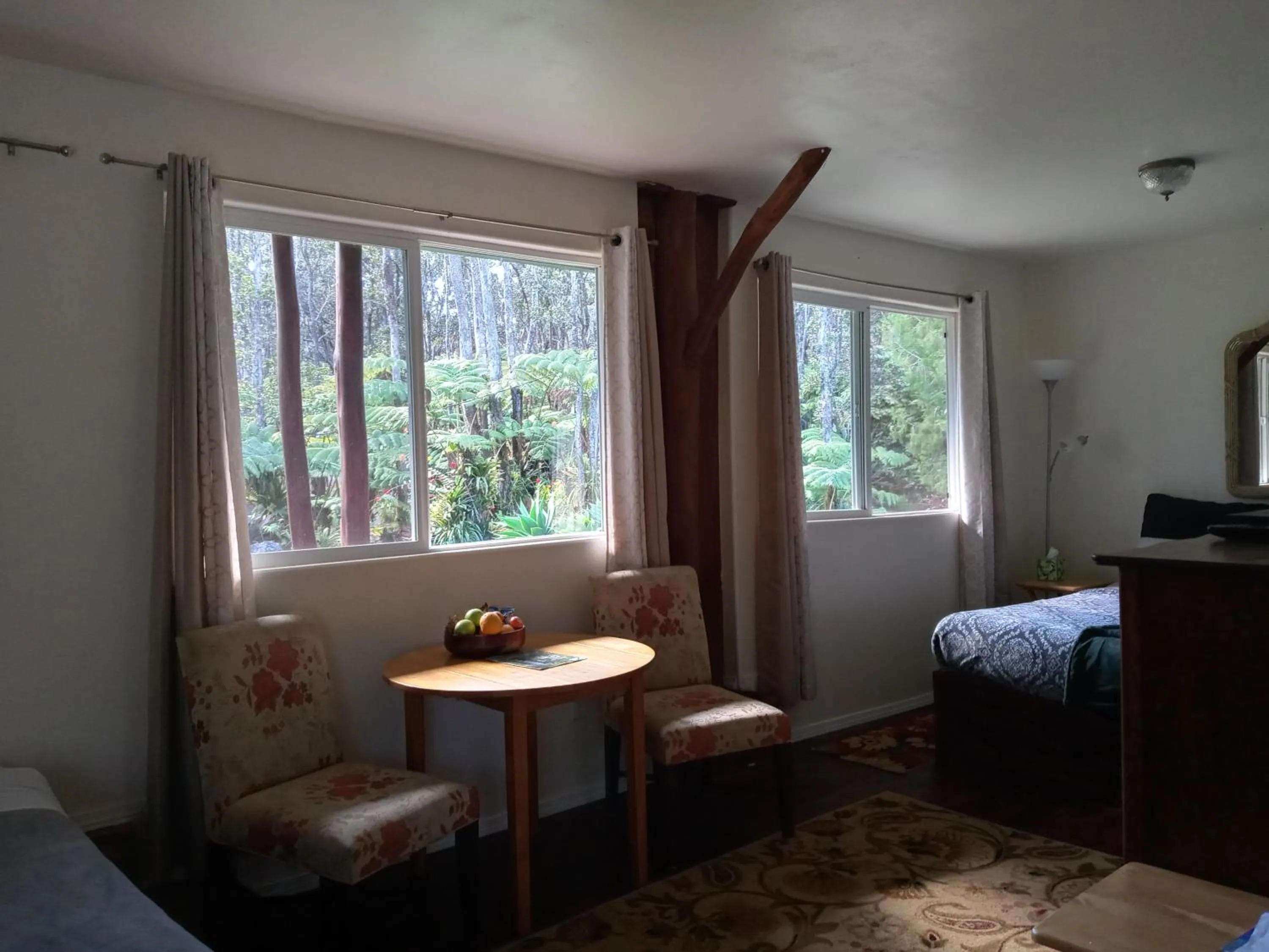 View (from property/room), Bed in Aloha Crater Lodge