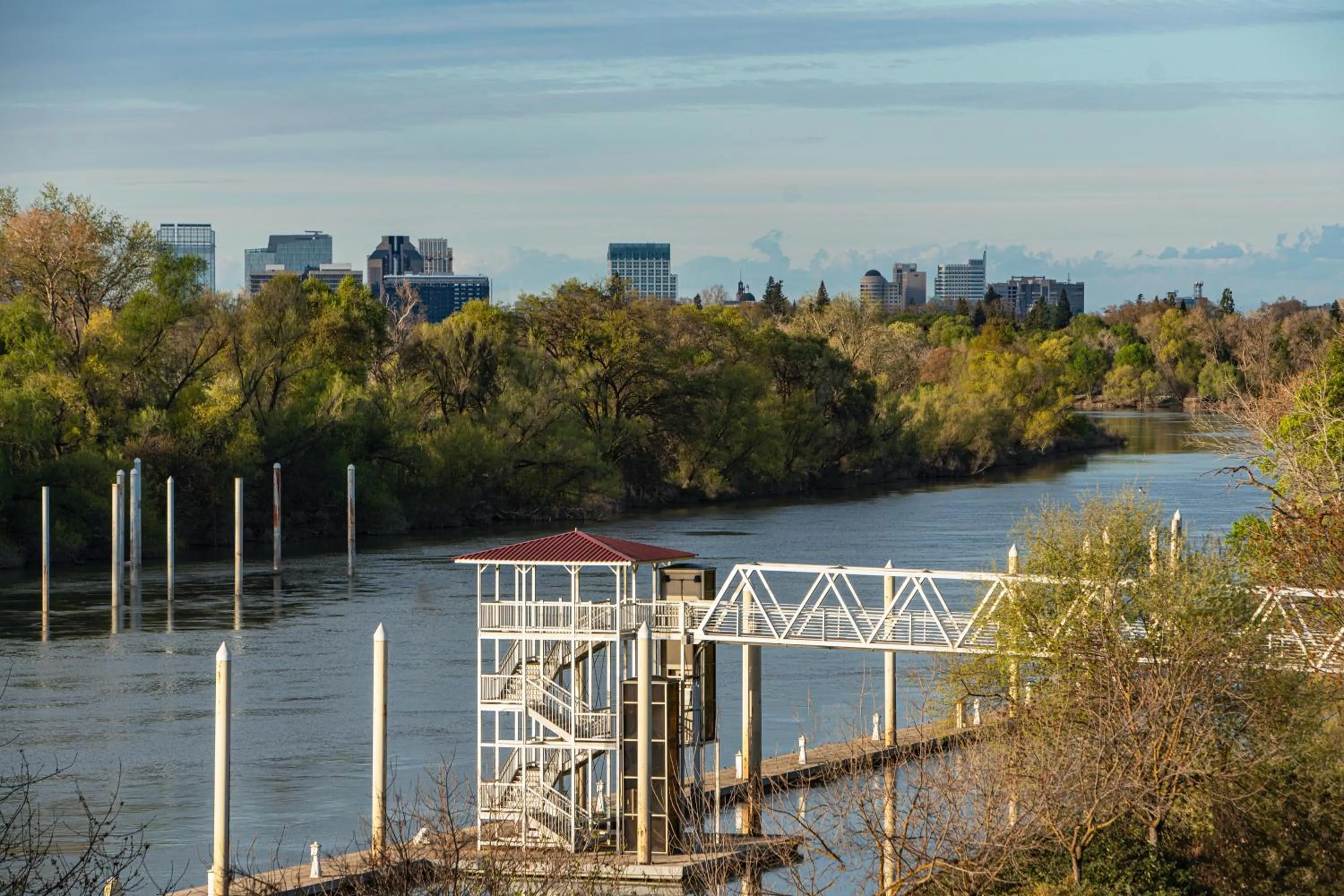 River view in The Westin Sacramento Riverfront Hotel & Spa