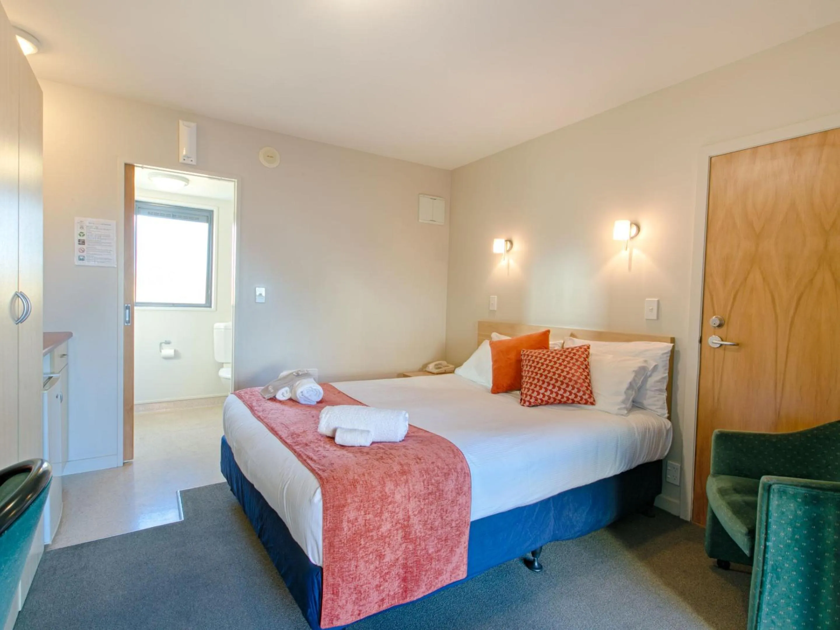 Bed in Bella Vista Motel Blenheim