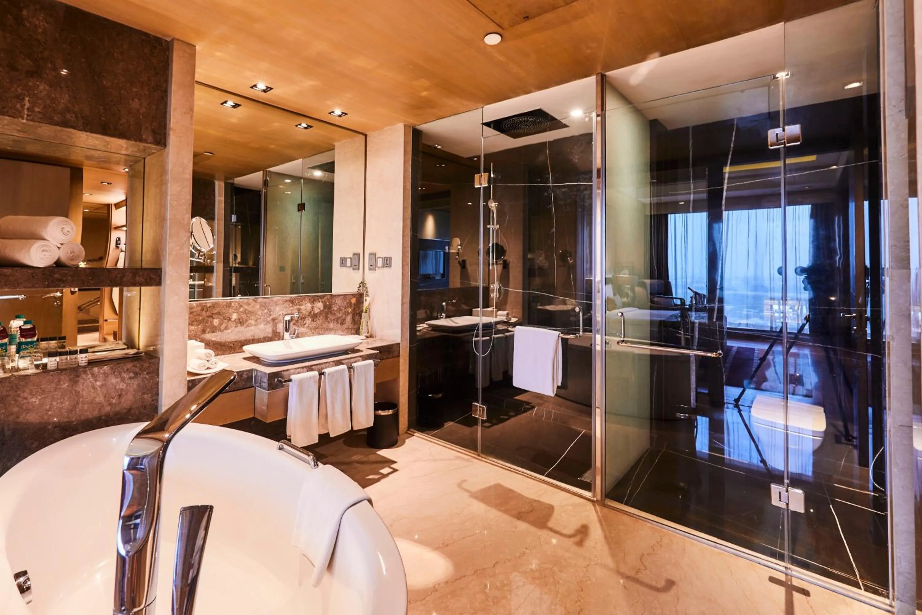 Bathroom in Crowne Plaza New Delhi Rohini by IHG