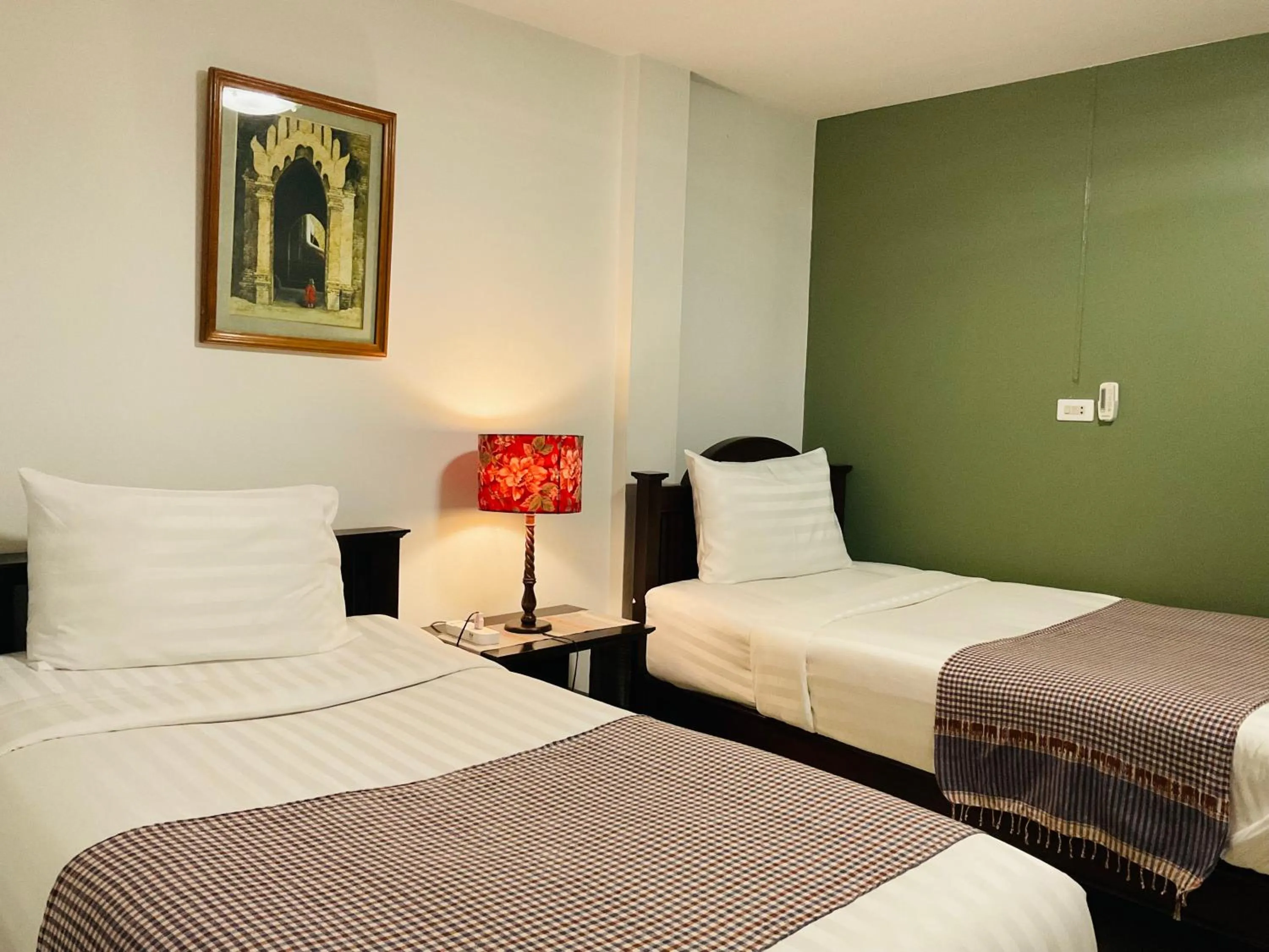 Bed in Baan Klang Vieng