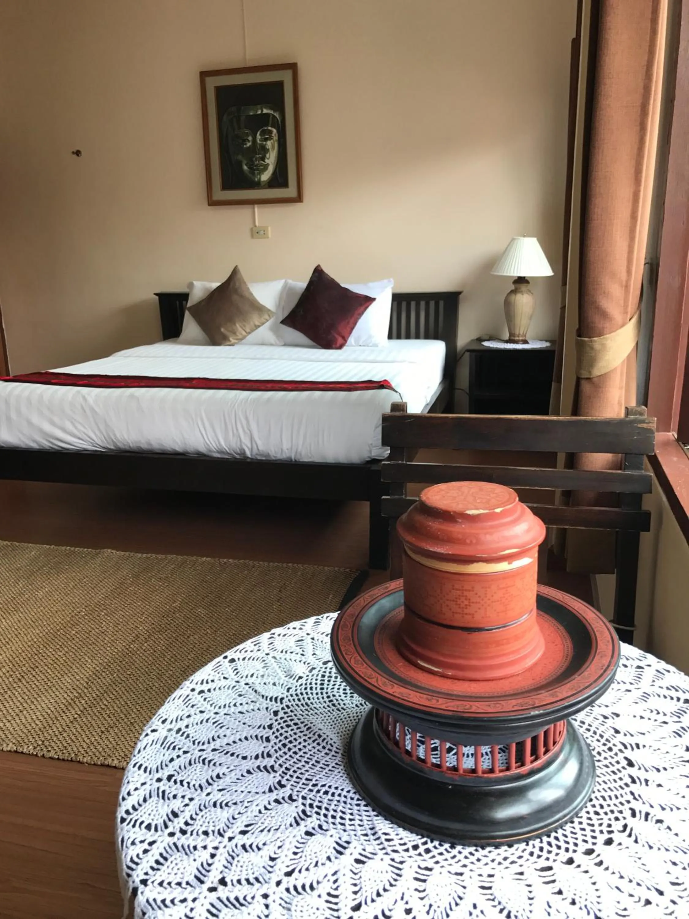 Bed in Baan Klang Vieng