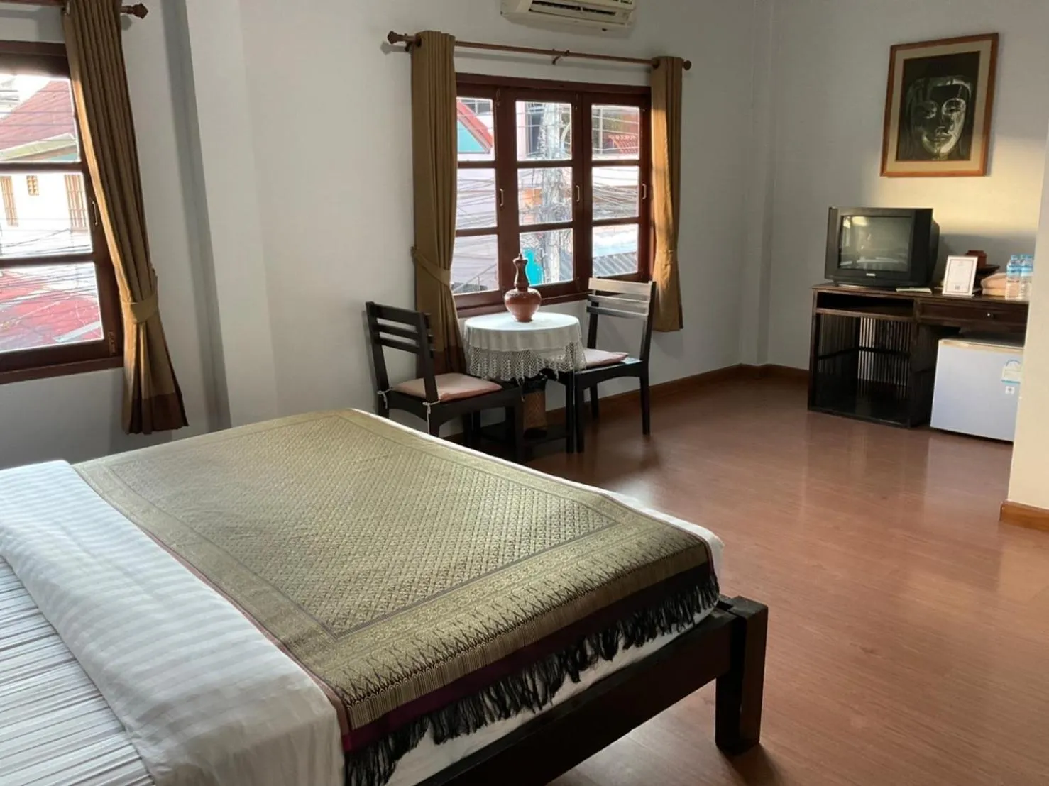 Bed in Baan Klang Vieng