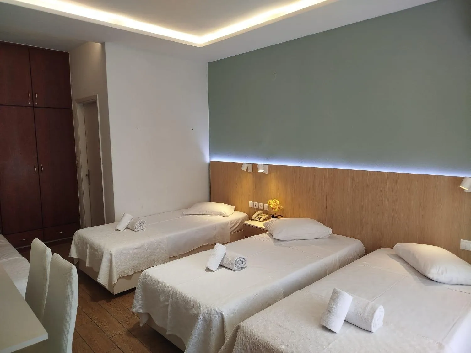 Bed in Athos Guest House Pansion