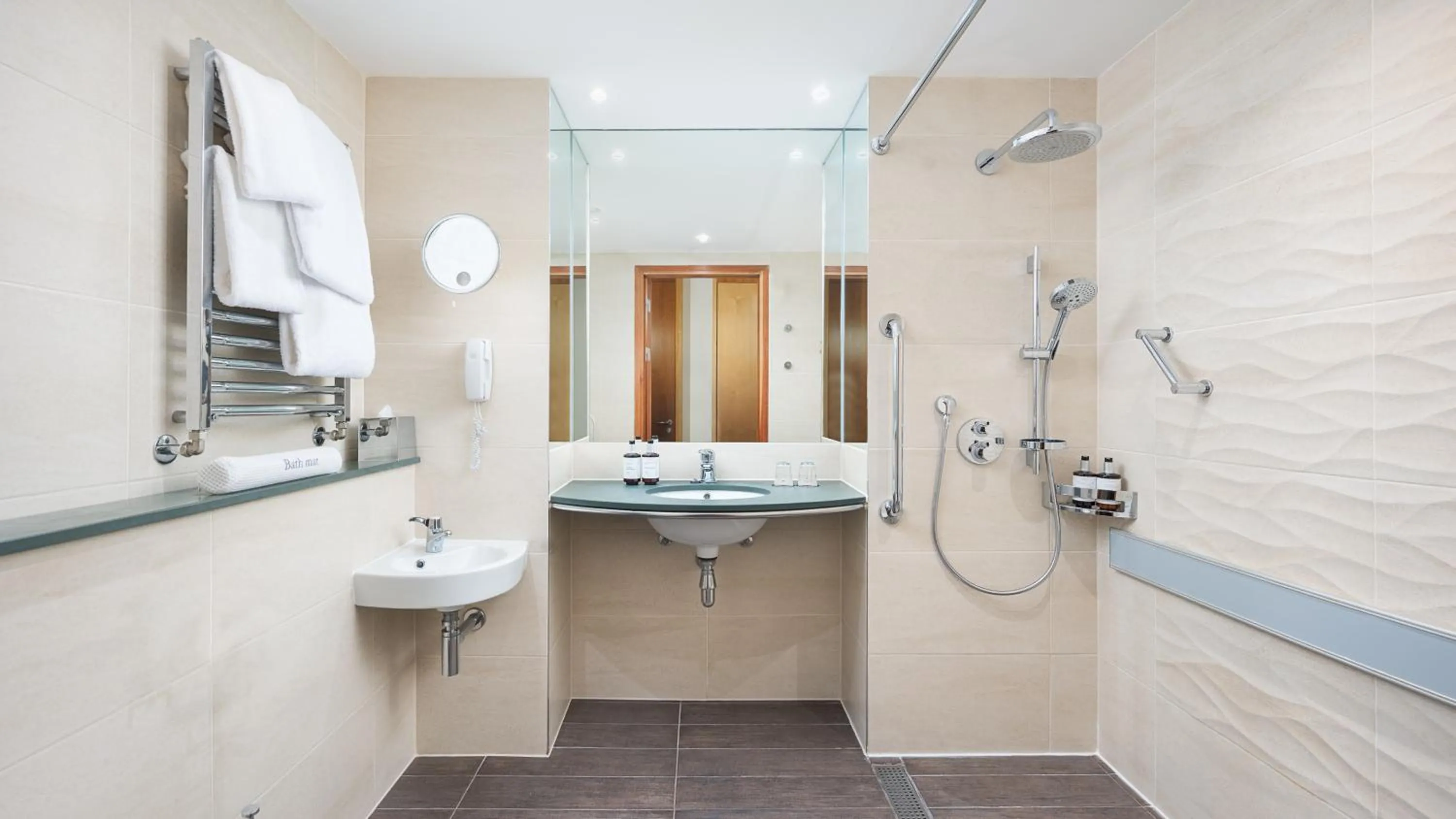 Bathroom in voco St. David's Cardiff by IHG
