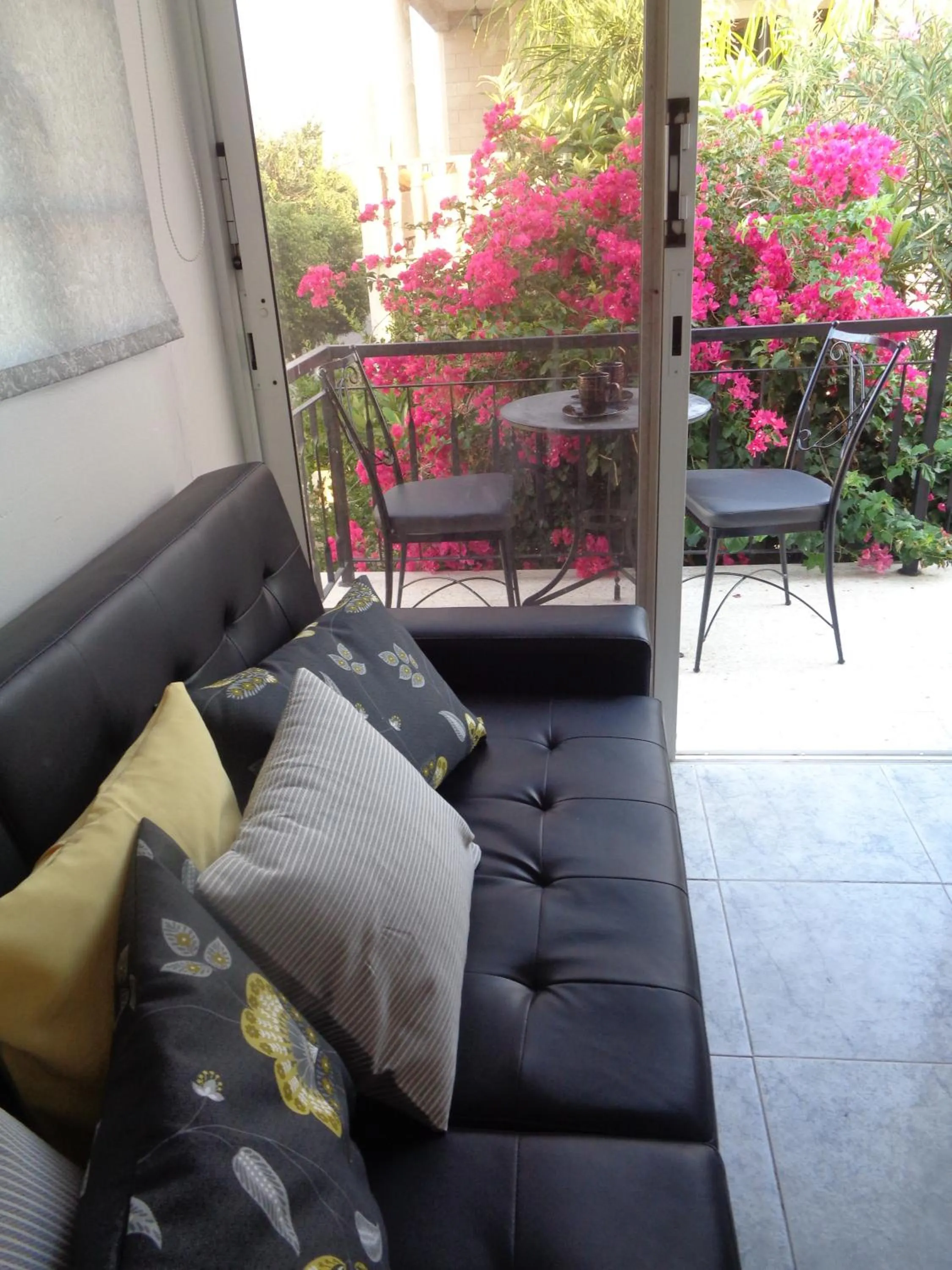 Seating area in Irene's Apartments