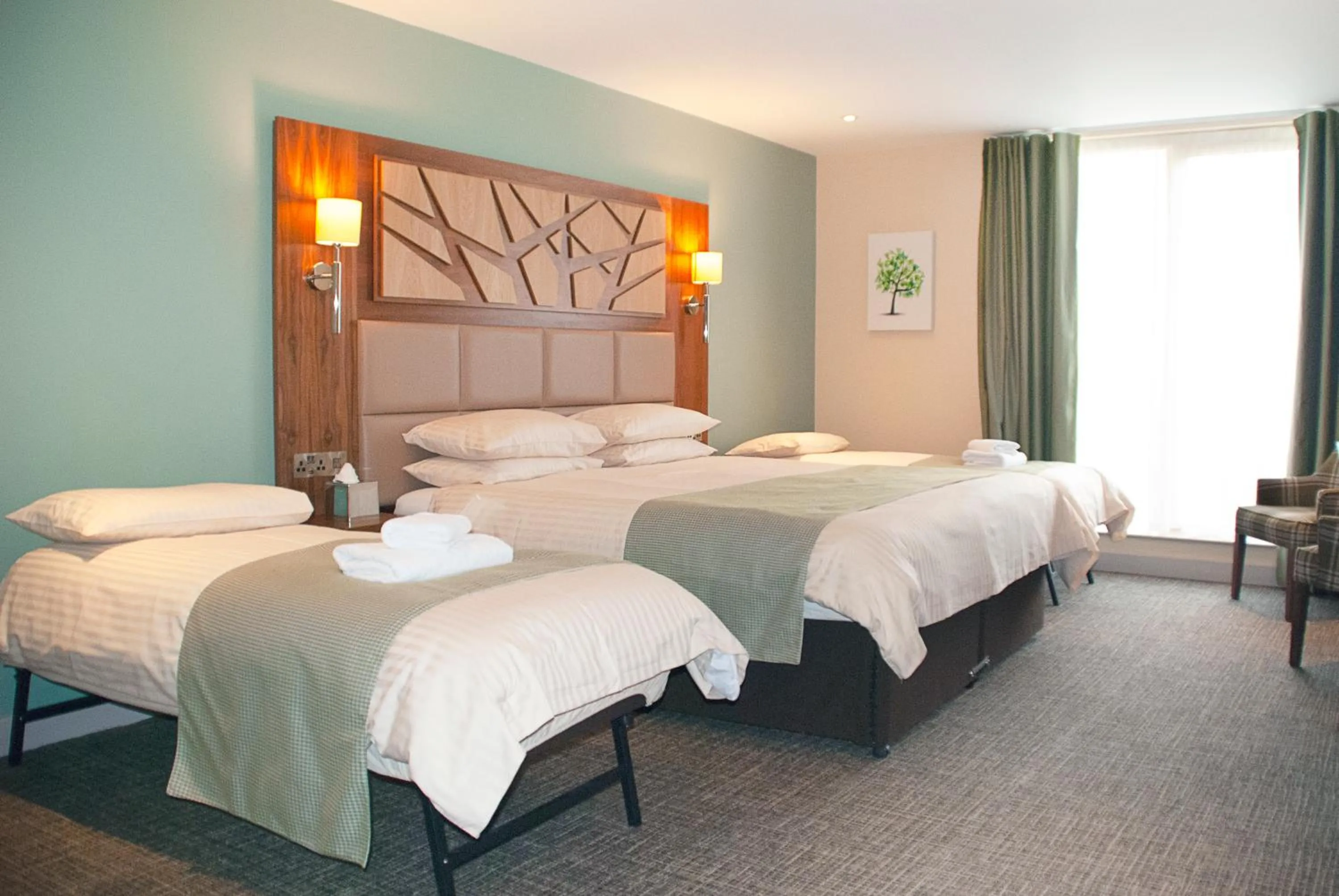 Bed in Drimsynie Estate Hotel