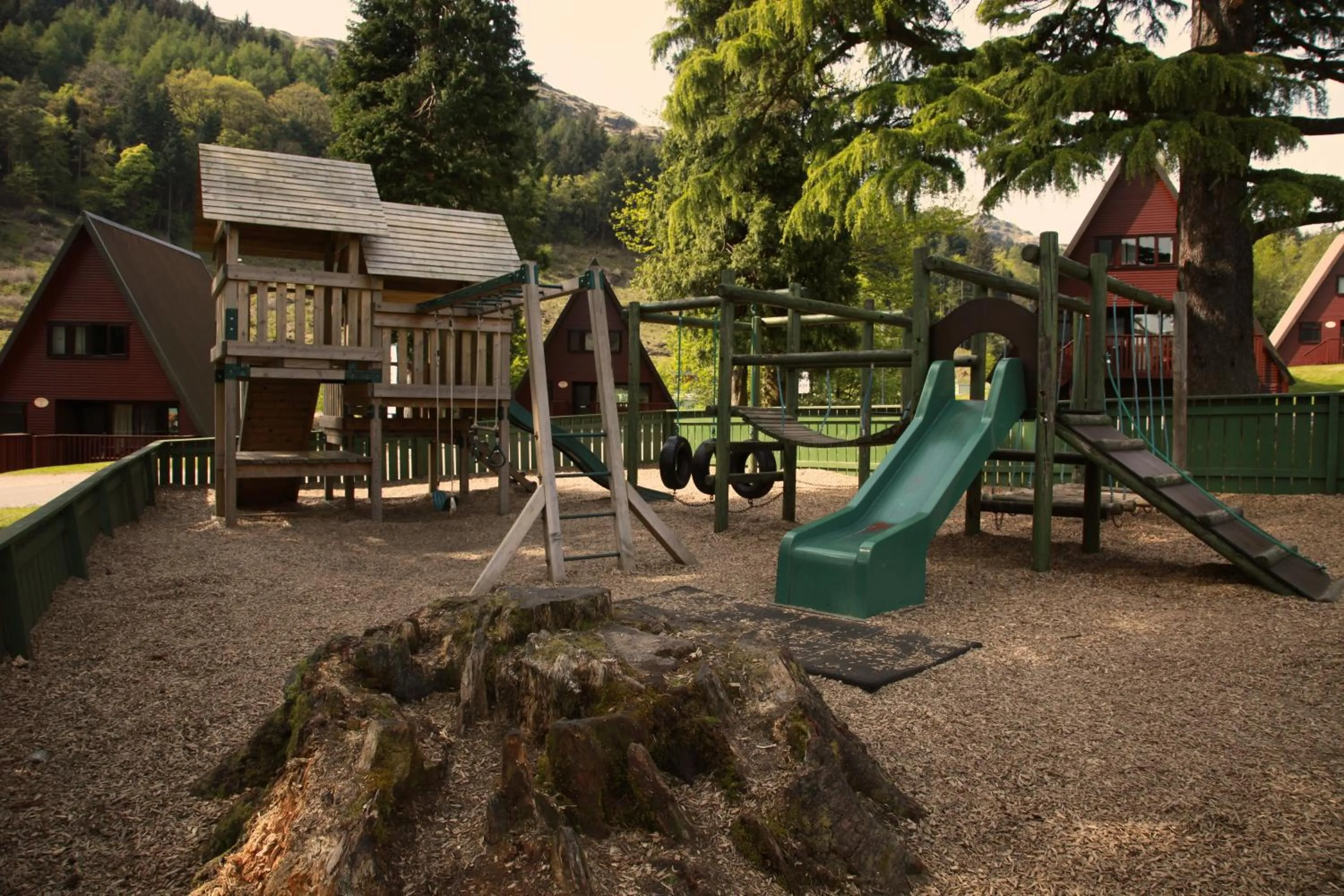 Children play ground in Drimsynie Estate Hotel