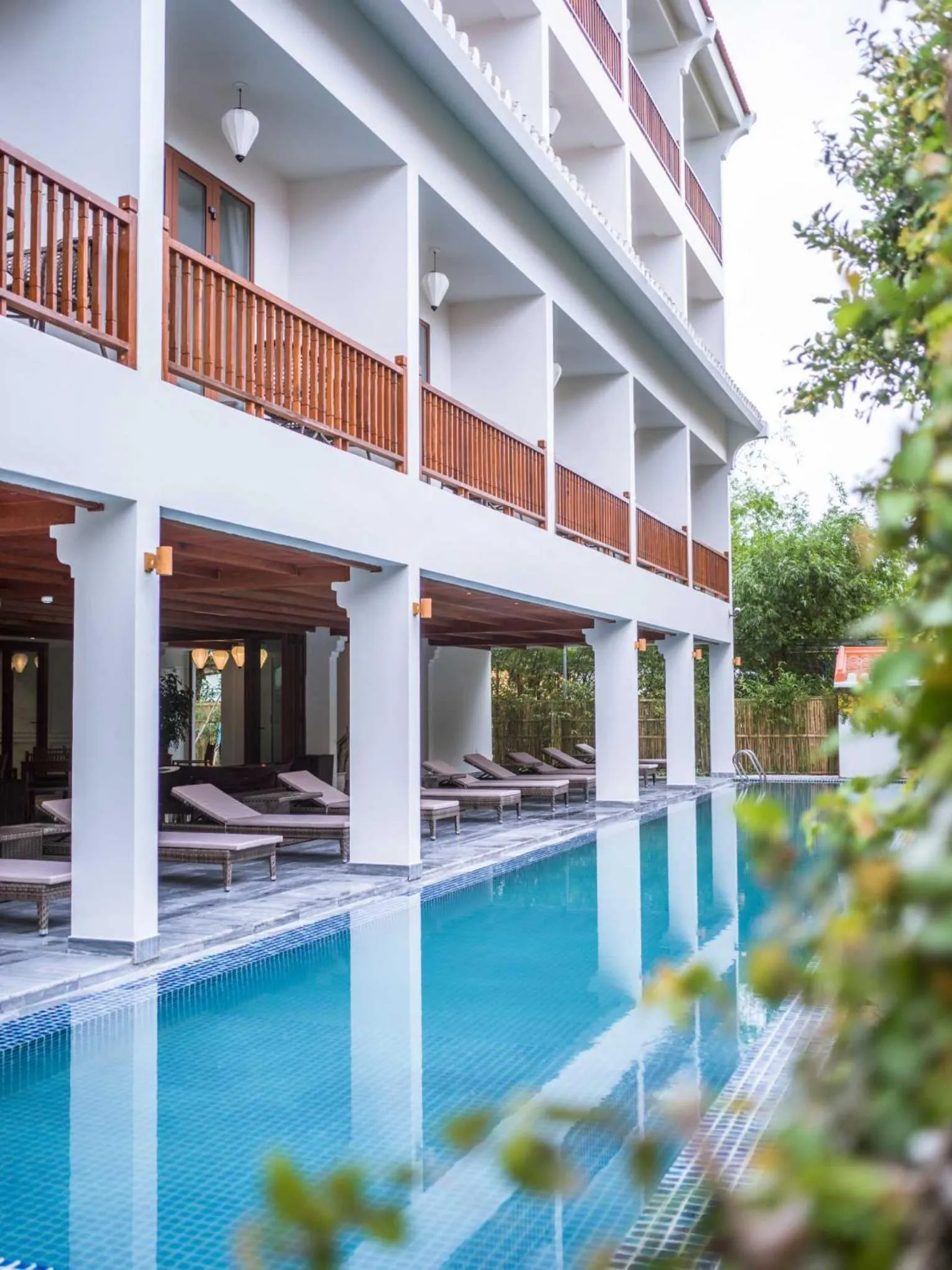 Swimming pool in Vinh Hung Old Town Hotel