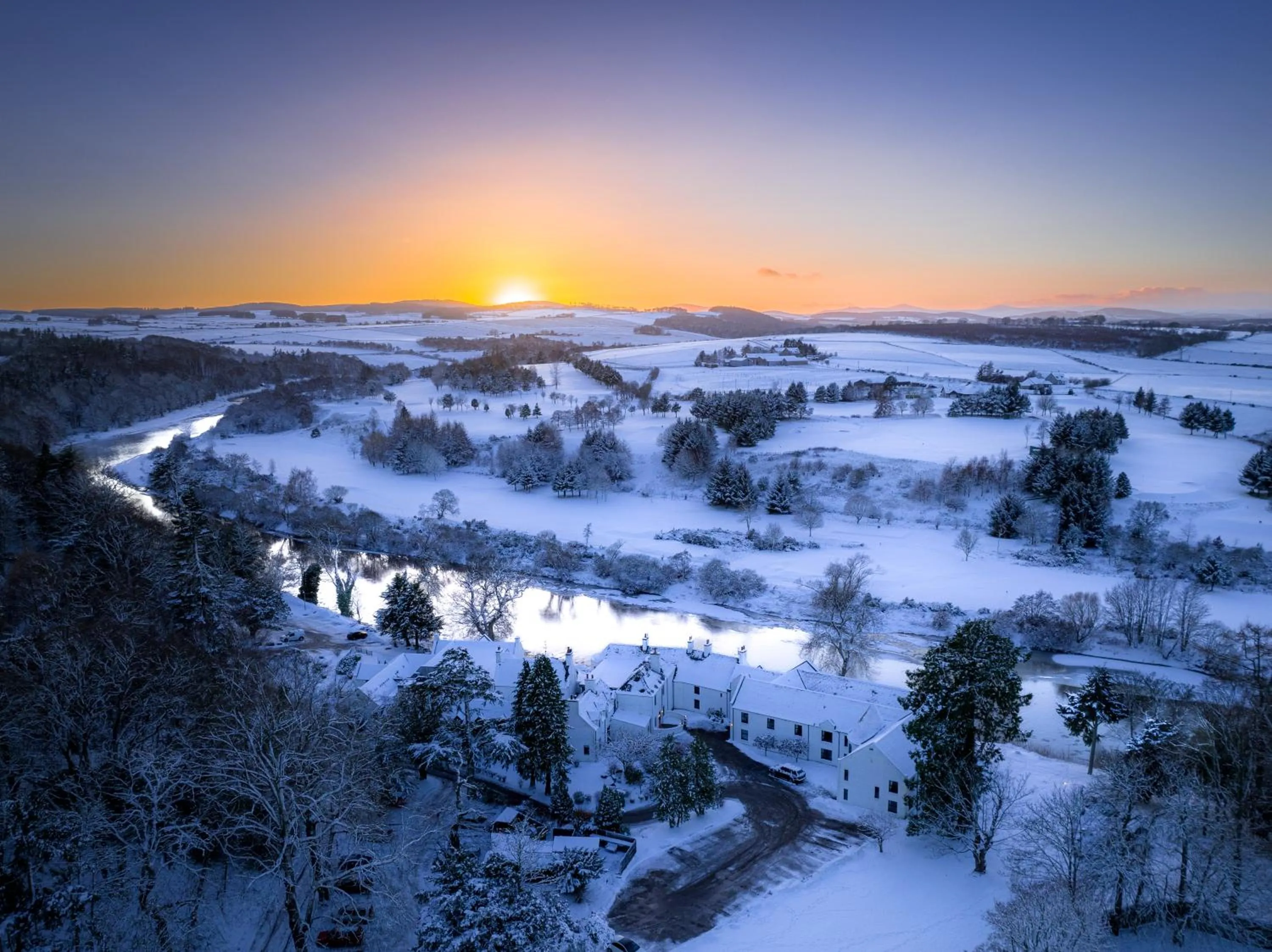 Natural landscape in Maryculter House