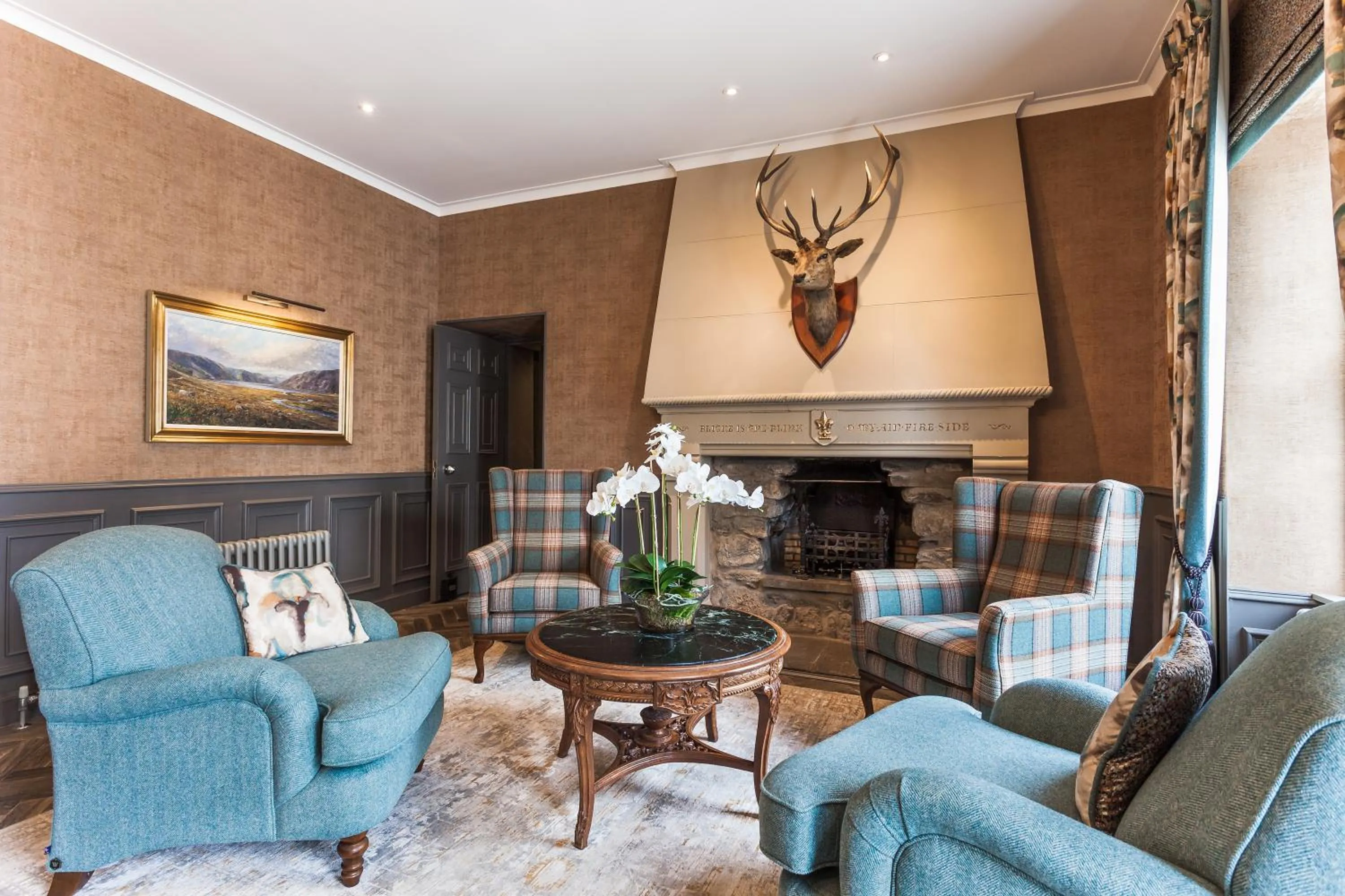 Lobby or reception in Maryculter House