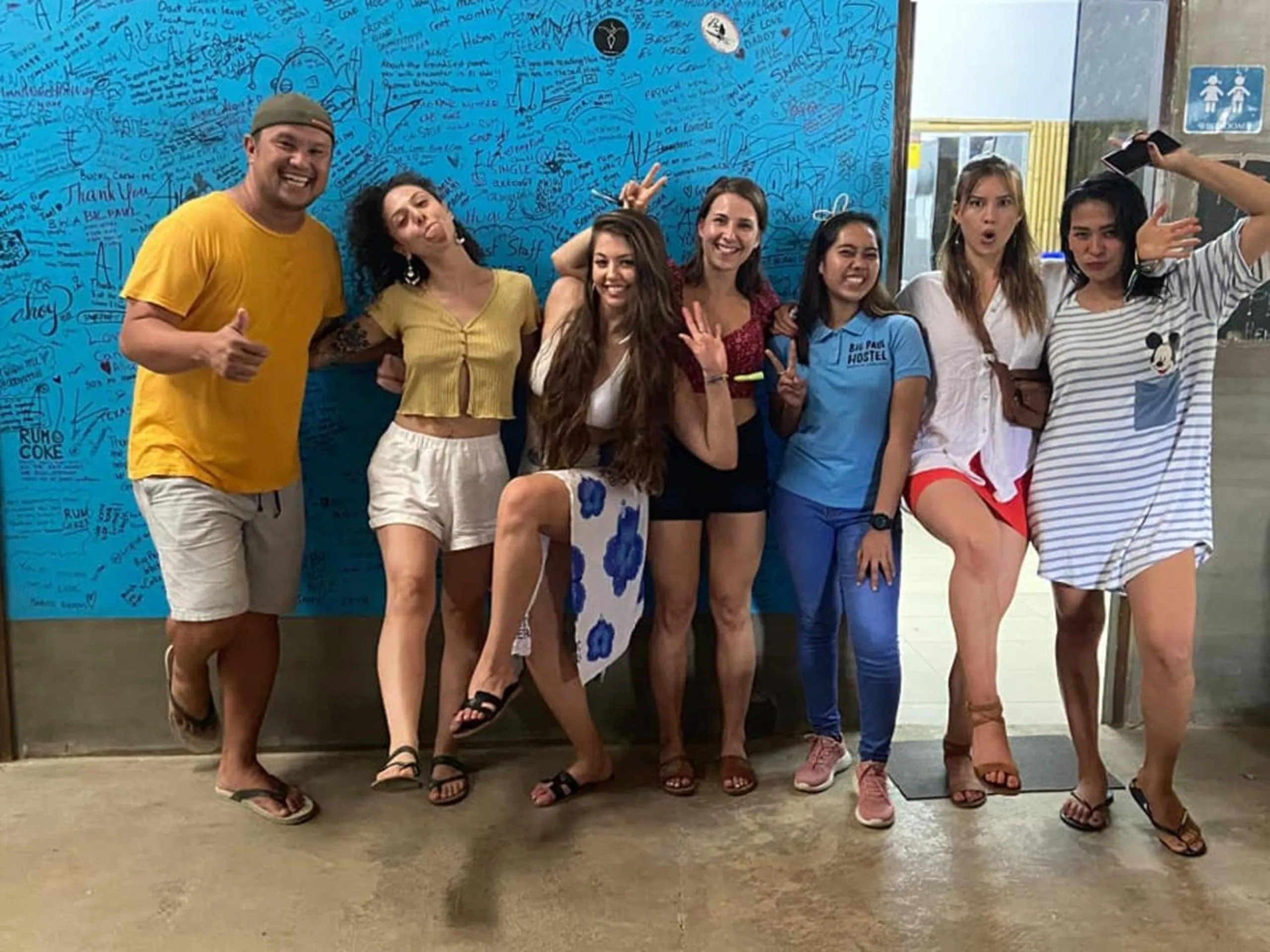 Communal lounge/ TV room in Big Paul Hostel