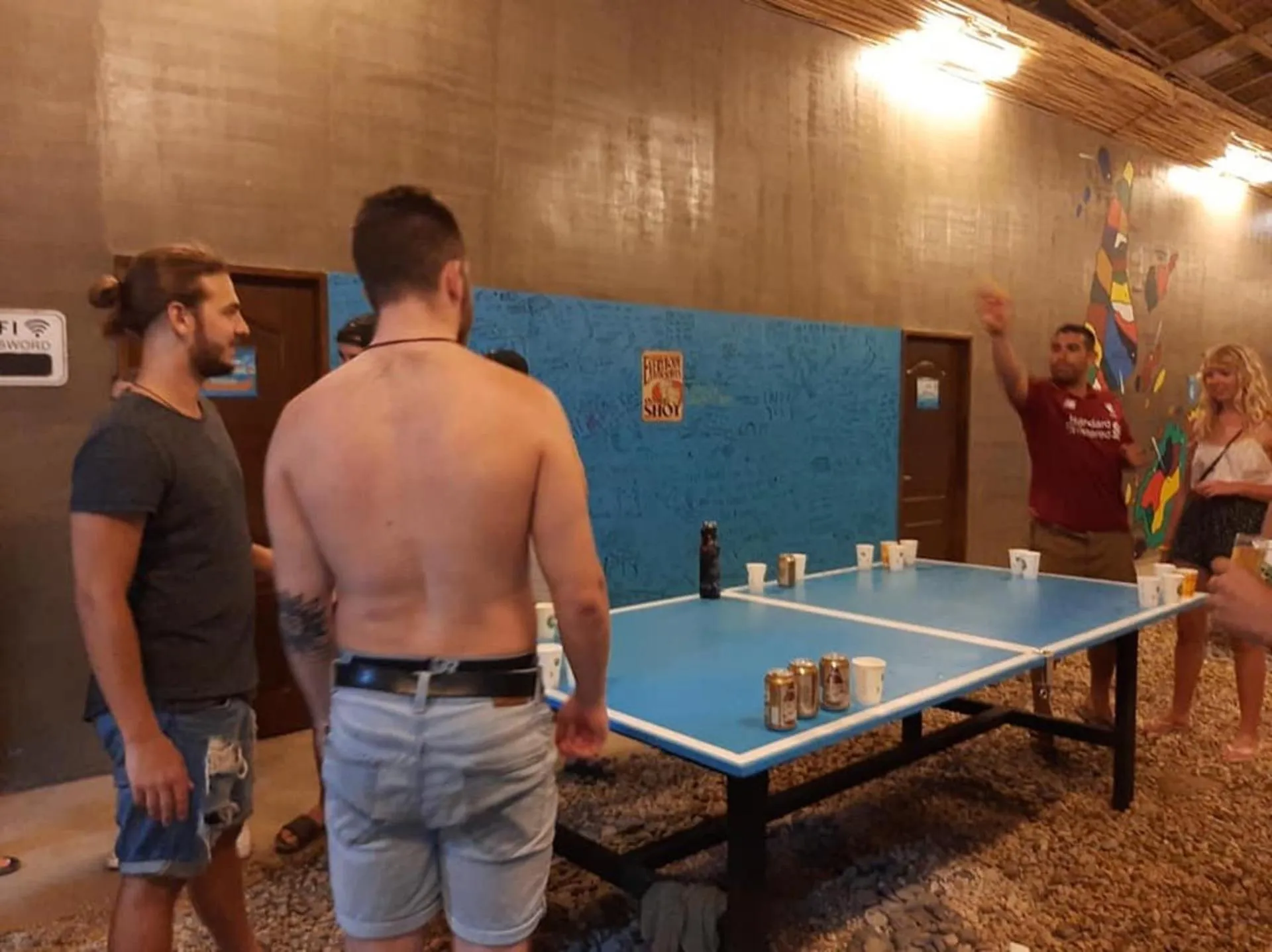 Evening entertainment in Big Paul Hostel