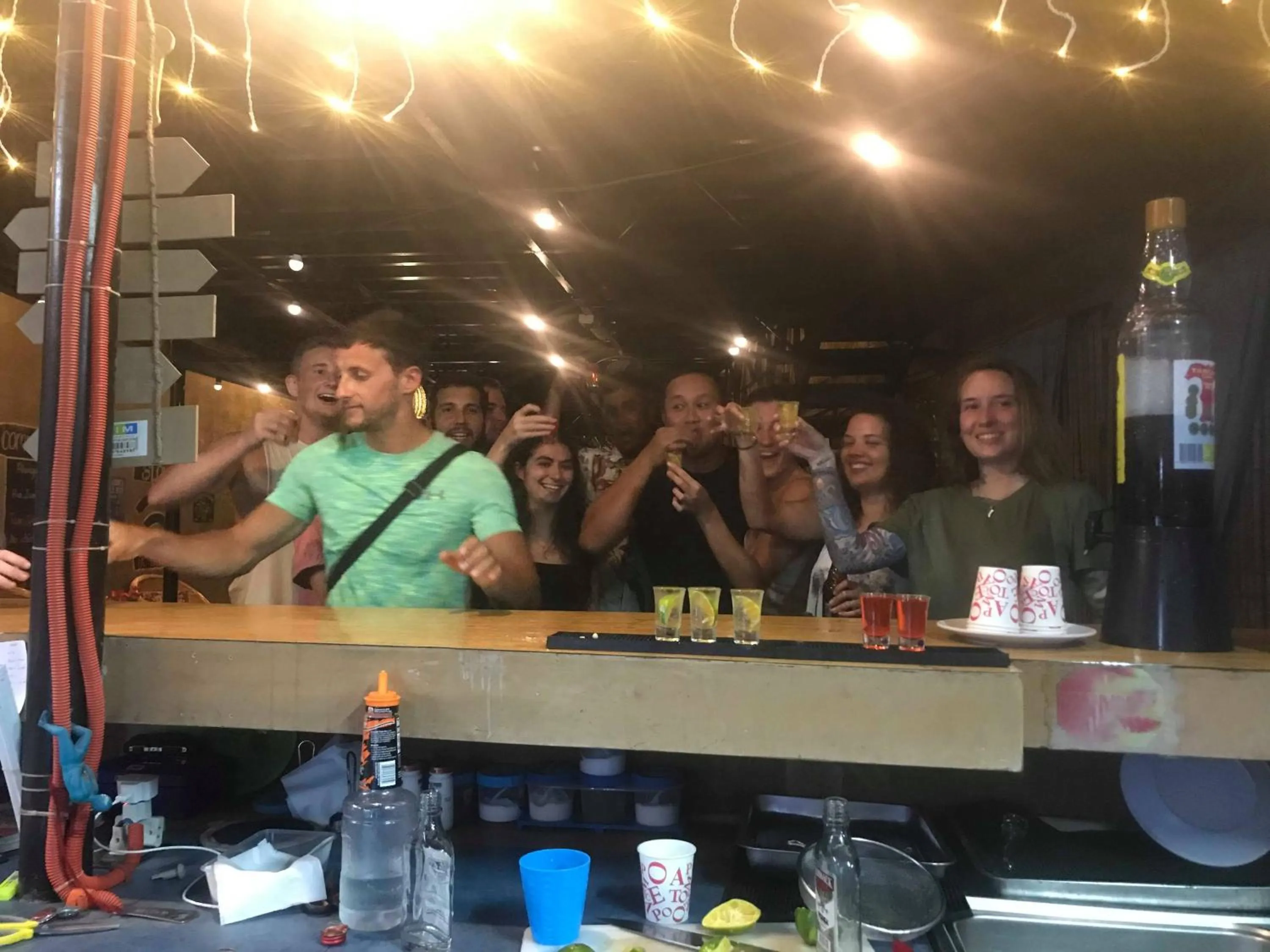 Evening entertainment in Big Paul Hostel