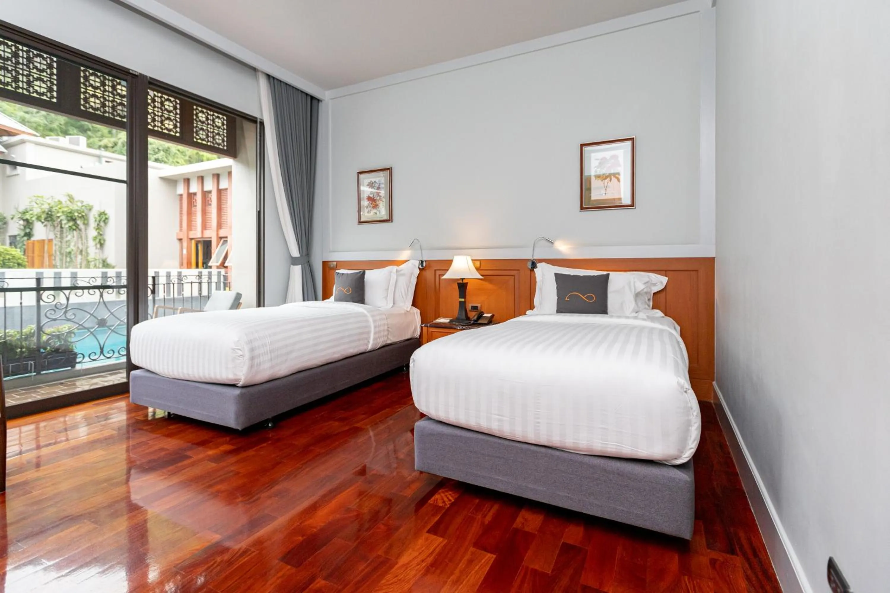 Bed in Plakan Resort