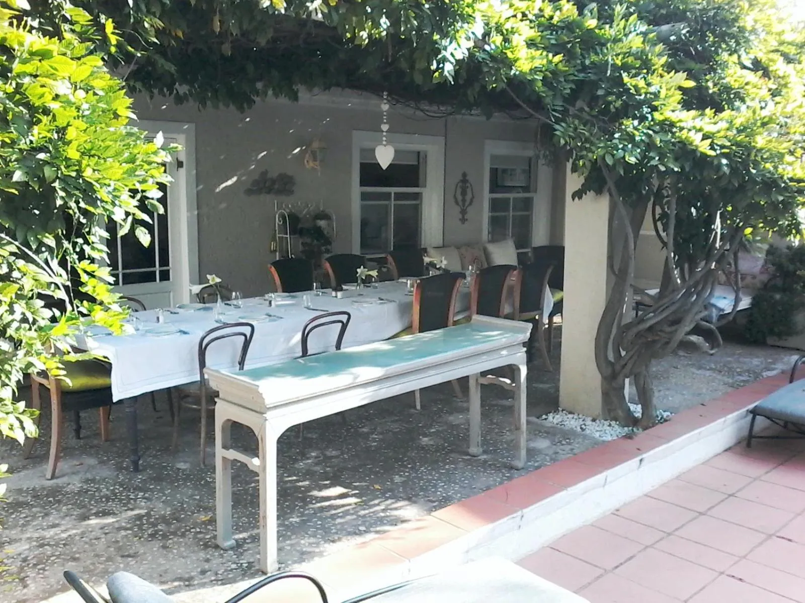 Patio in Leighwood Lodge