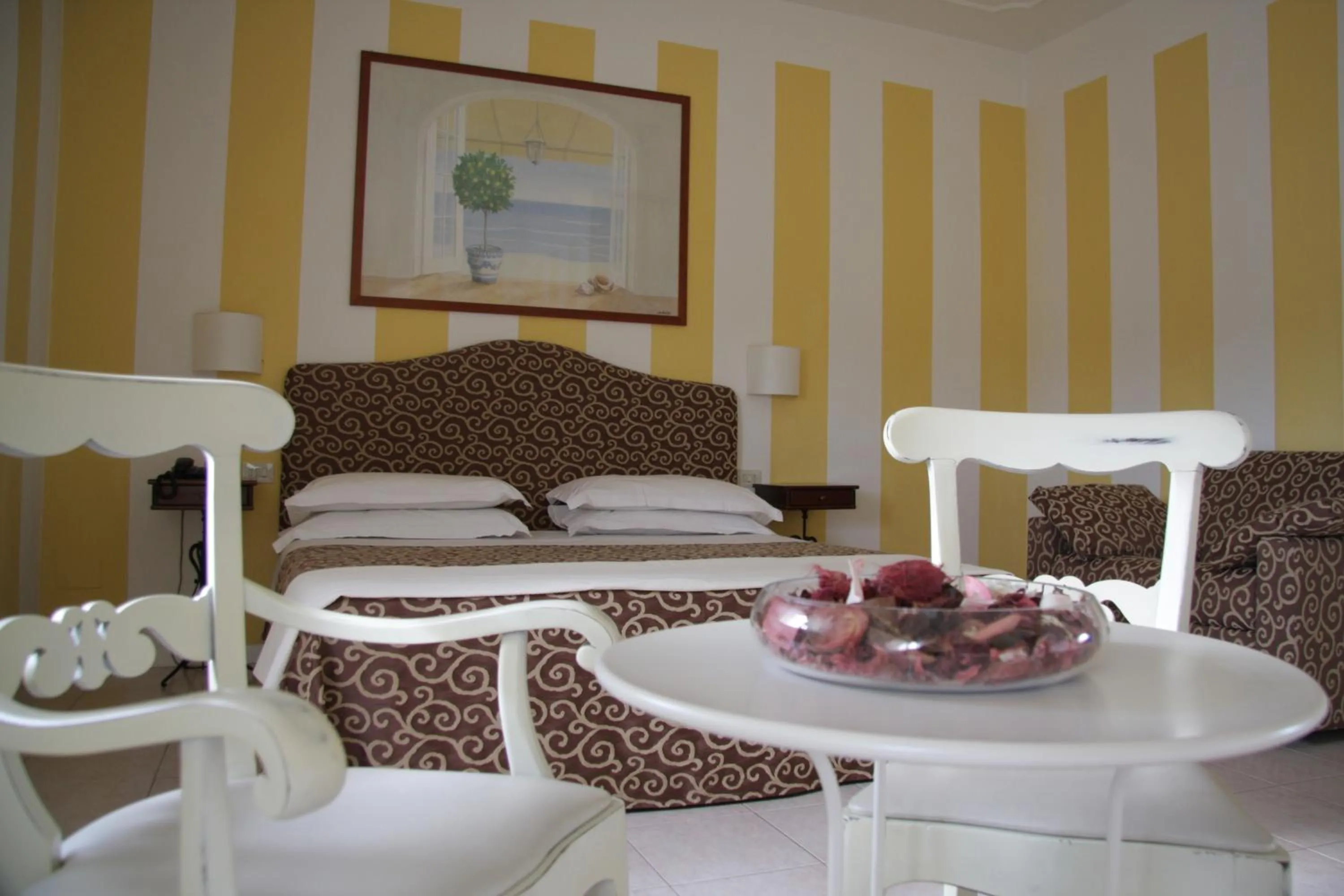 Seating area in Hotel Alex