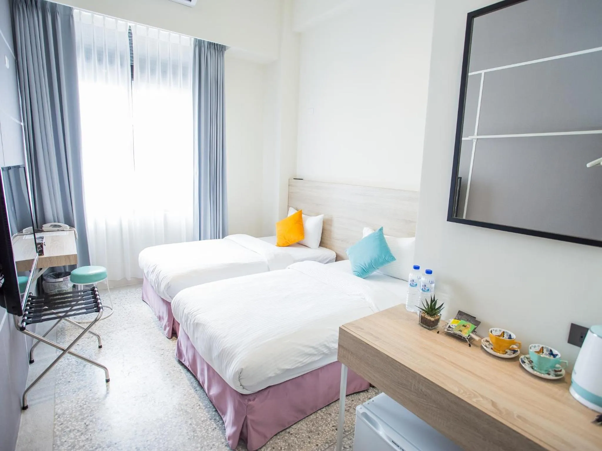 Bed in Rainbow Hotel