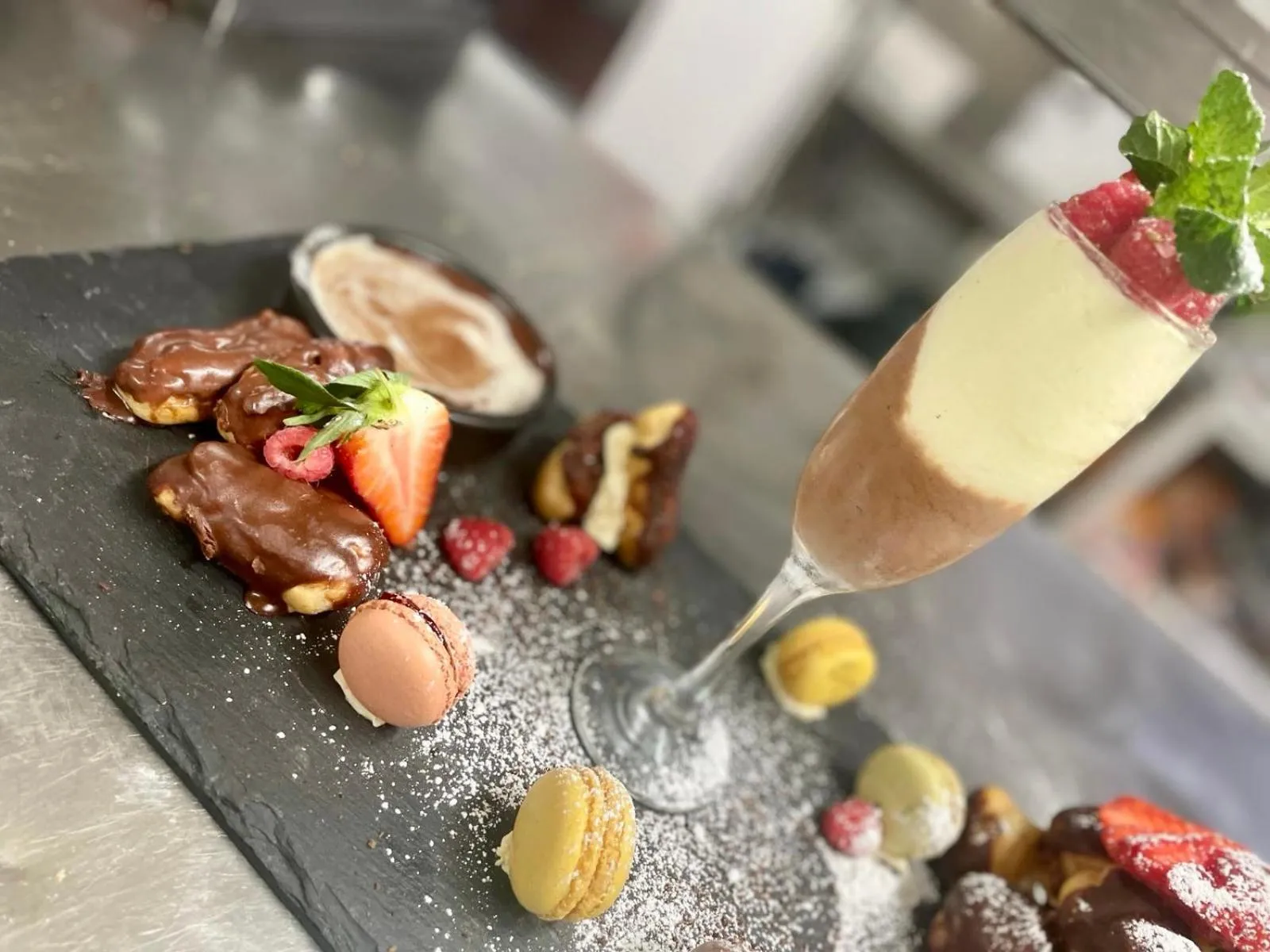 Food close-up in The Boars Head Hotel