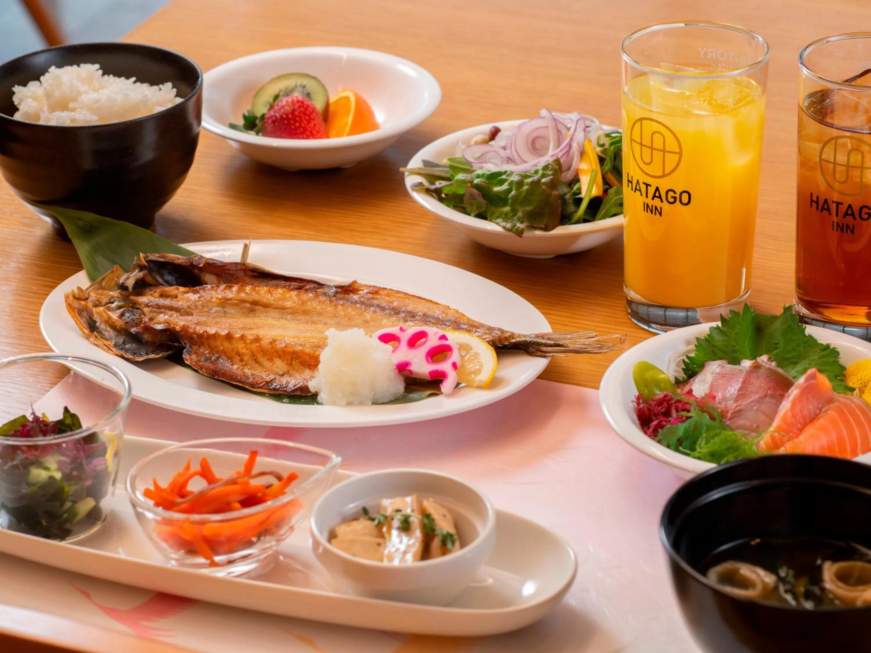 Dinner in HATAGO INN Fukushima Hirono