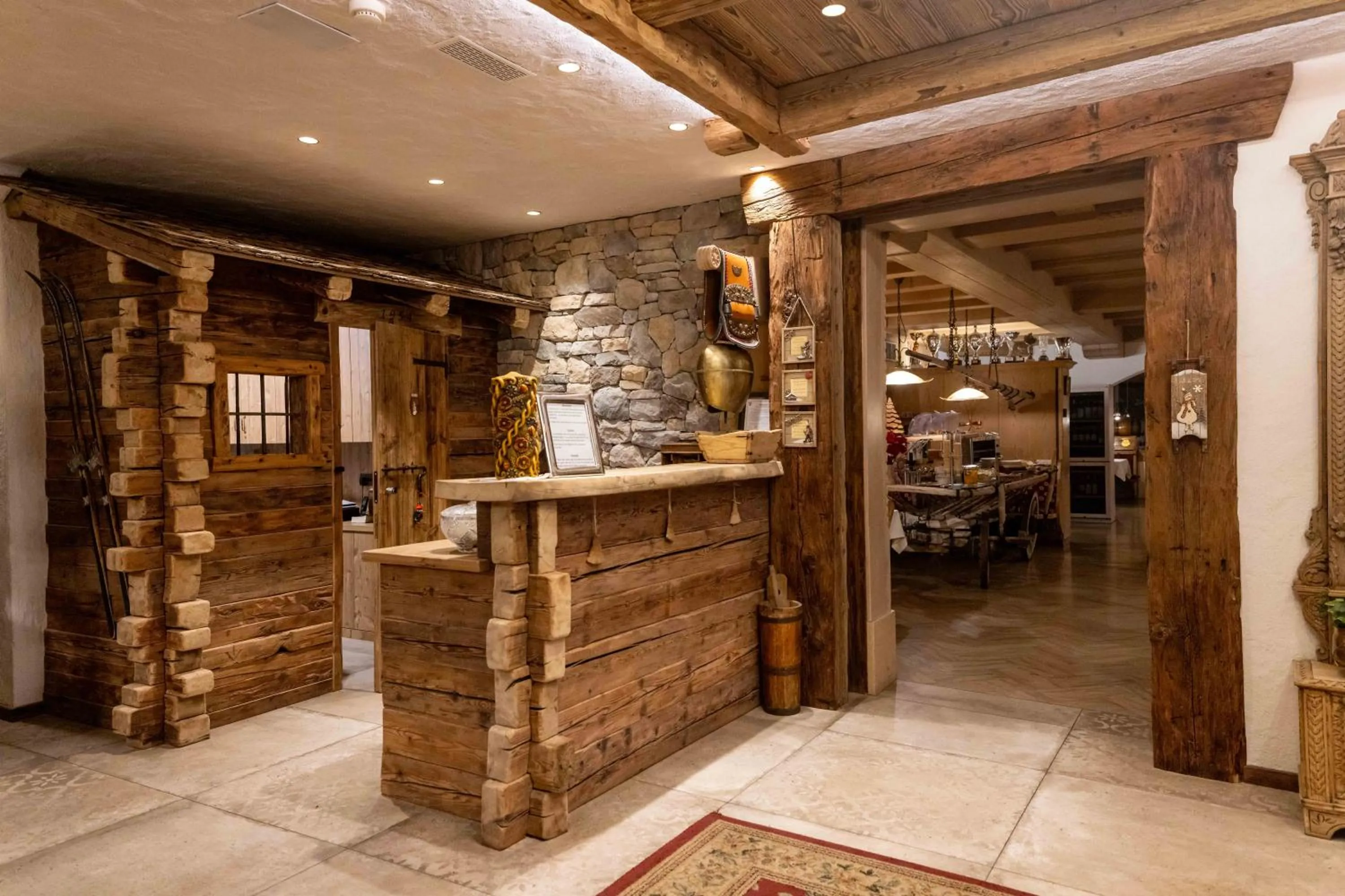 Lobby or reception in Hotel La Montanina