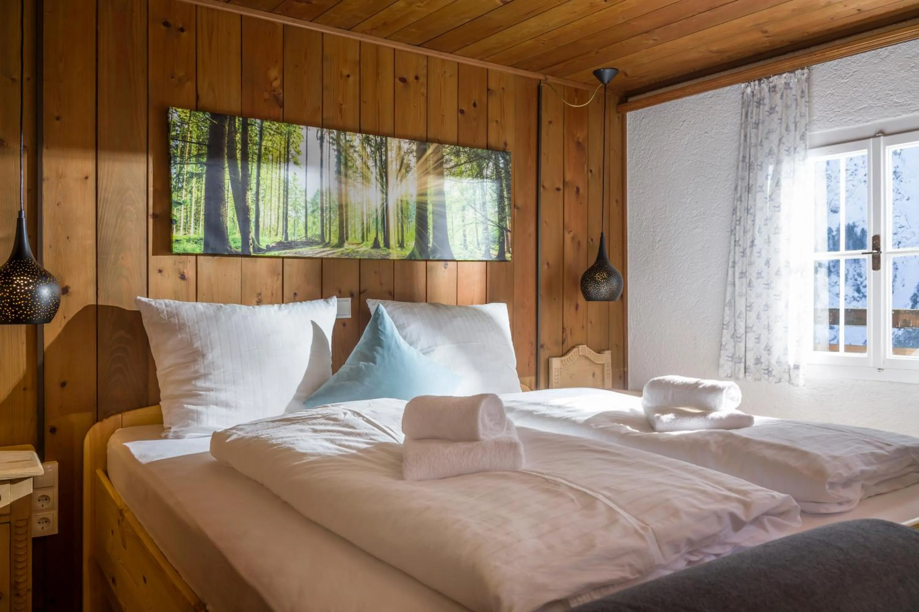 Bed in Berg'k'hof Kaisertal - Alpine Hideaway