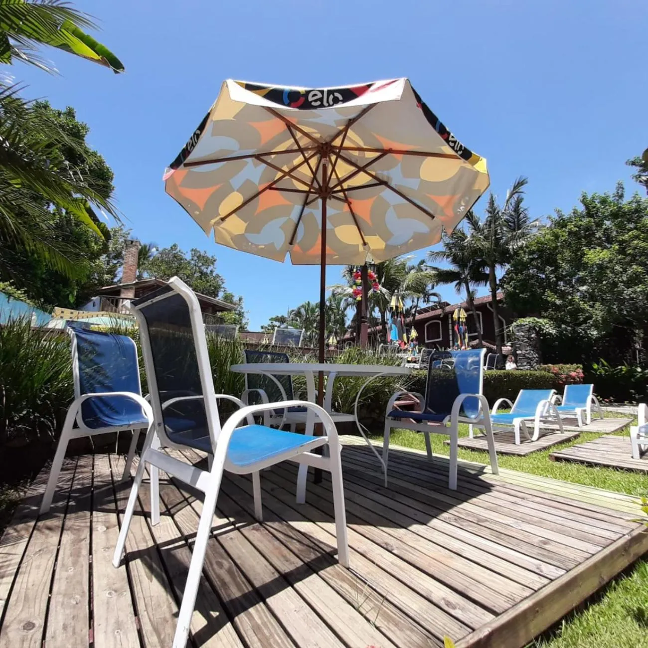 Pool view in Amoreiras Hotel Pousada