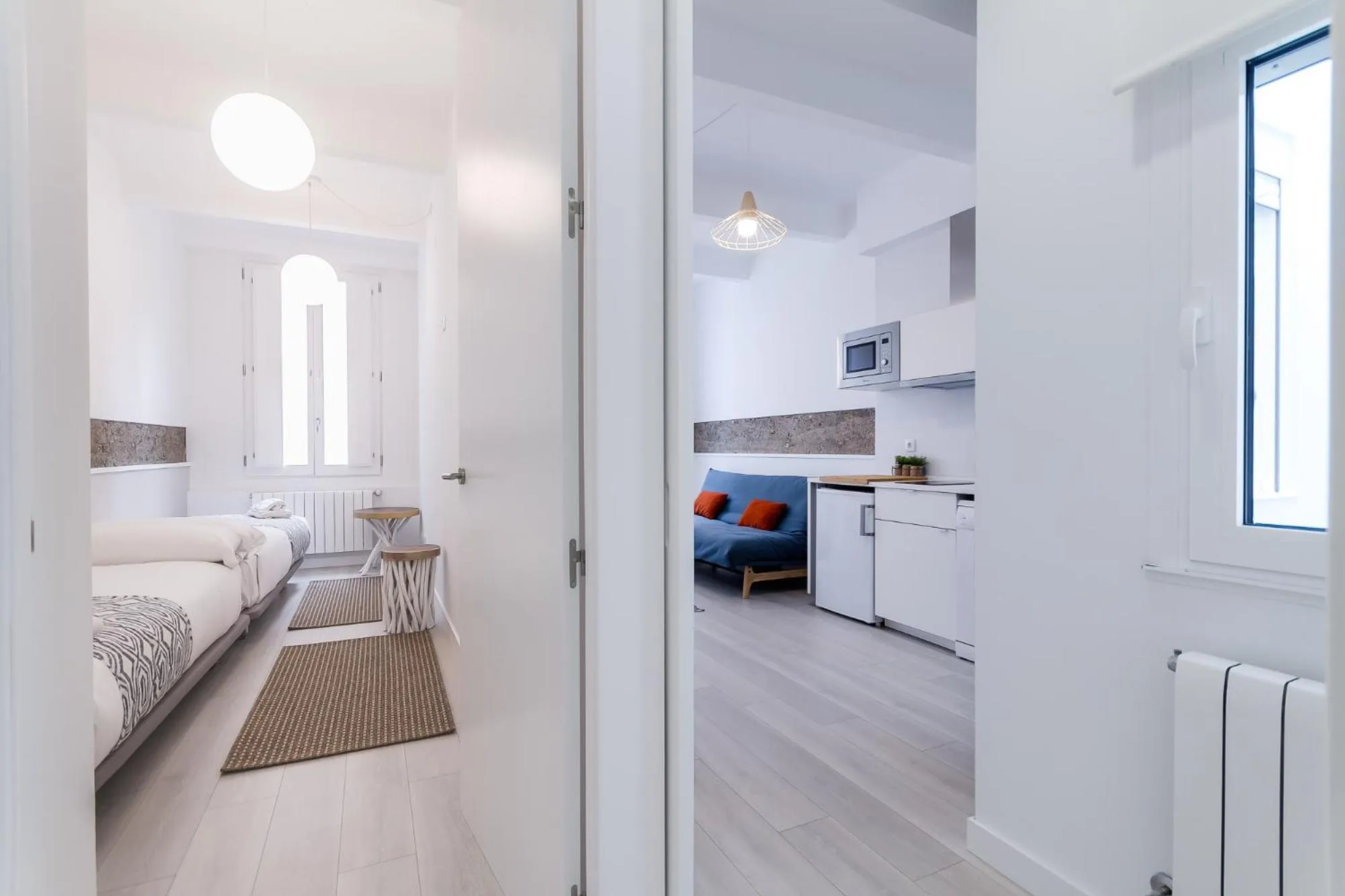 Kitchen or kitchenette, Bed in El Faro de Pepa by Como en Casa