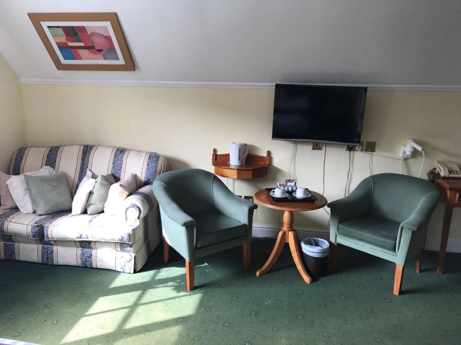 Seating area in Harefield Manor Hotel