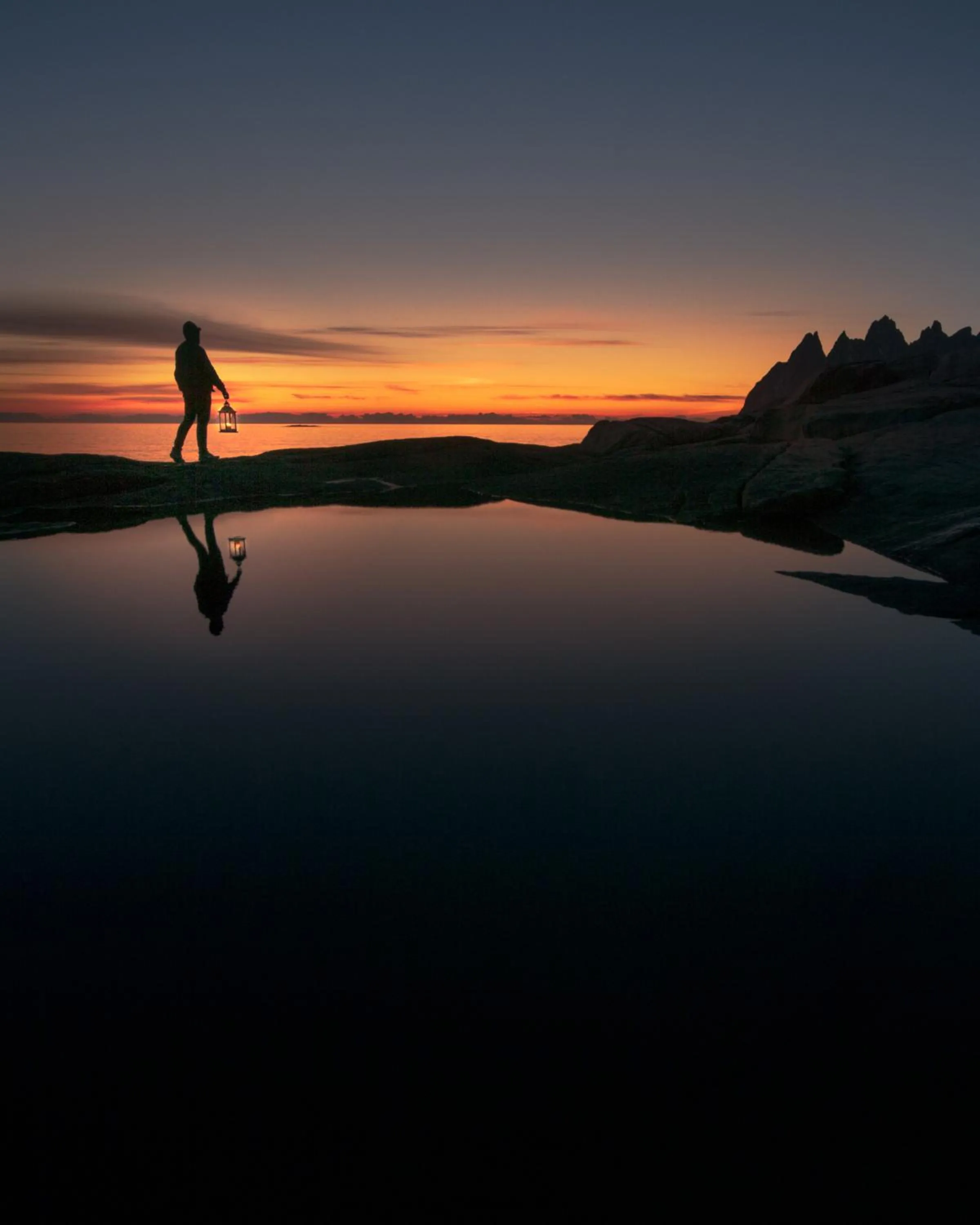 Sunset in Skagi Bed & Lodge