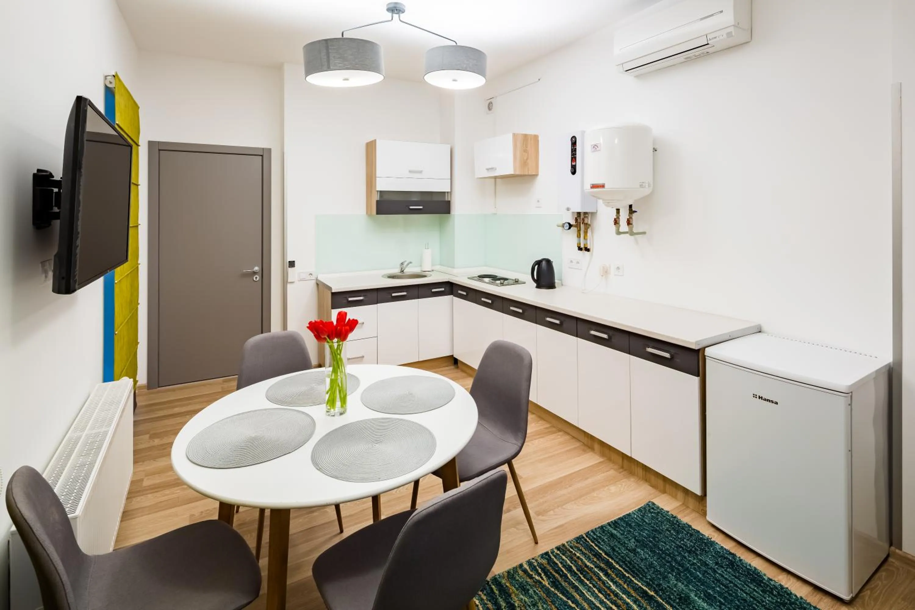 Kitchen or kitchenette in Apart Hotel Code 10