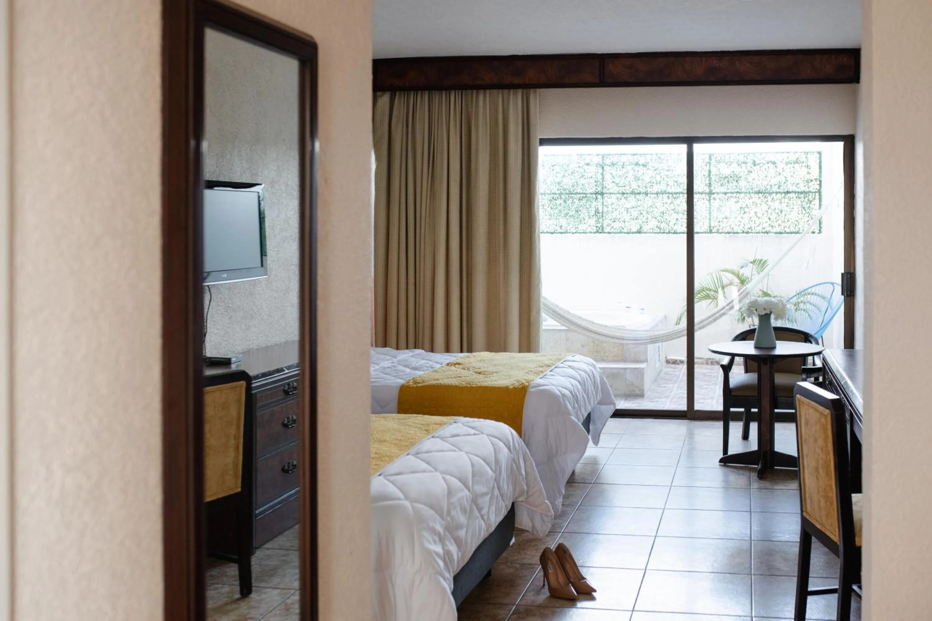 Bed in Hotel Los Aluxes