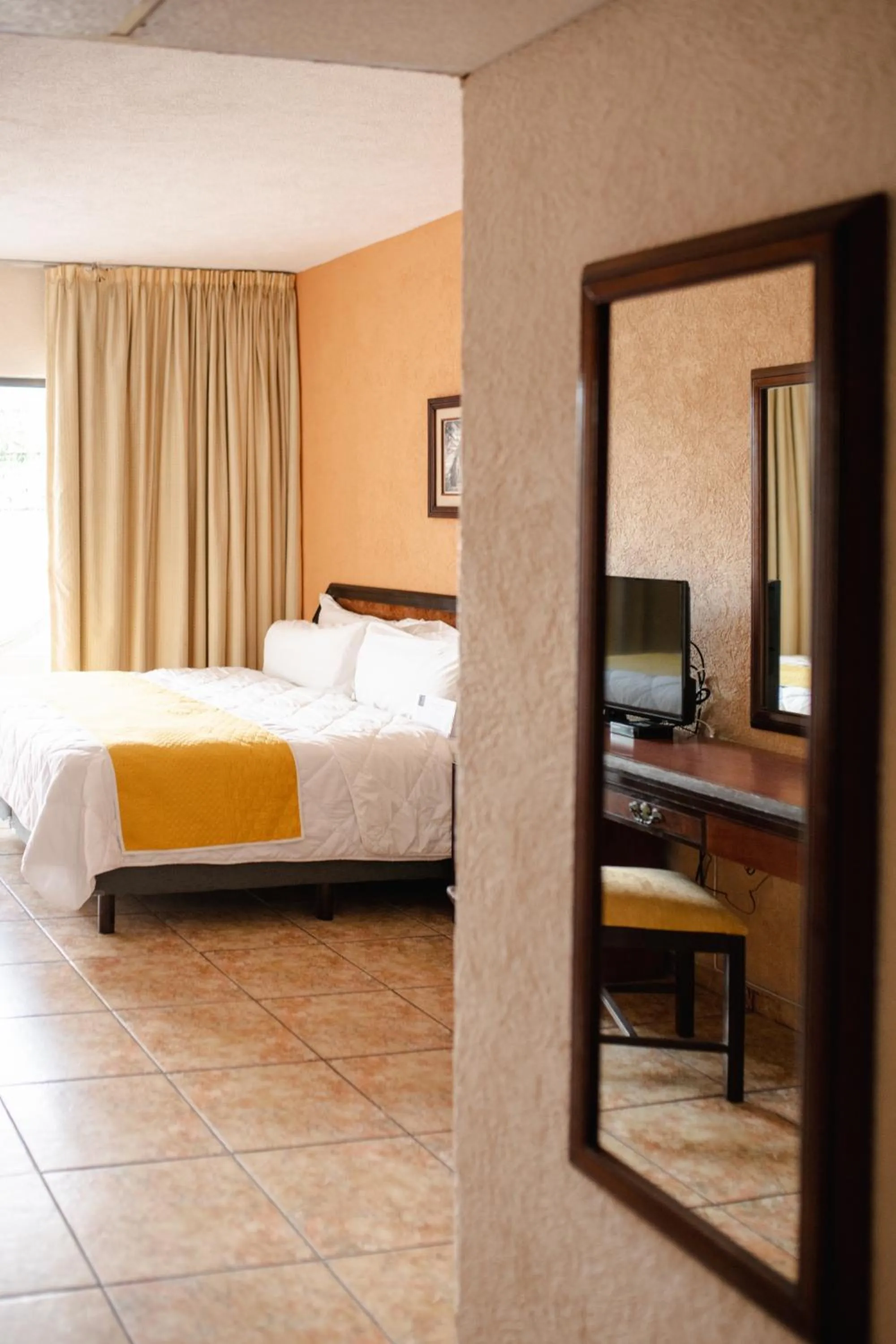 Bed in Hotel Los Aluxes