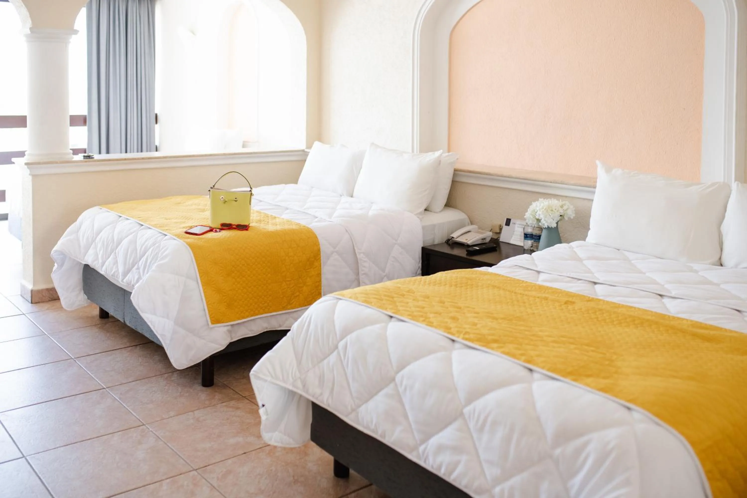 Bed in Hotel Los Aluxes