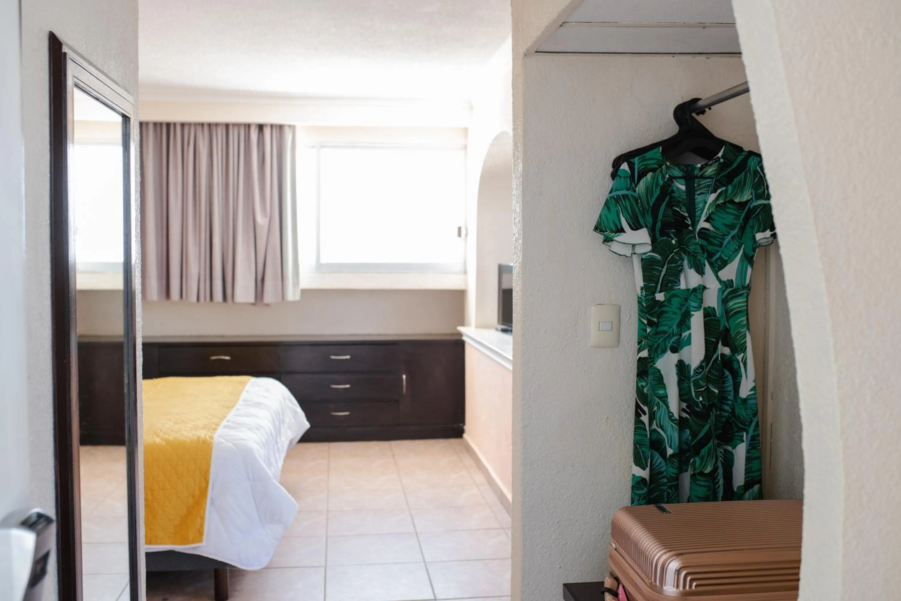 Bed in Hotel Los Aluxes