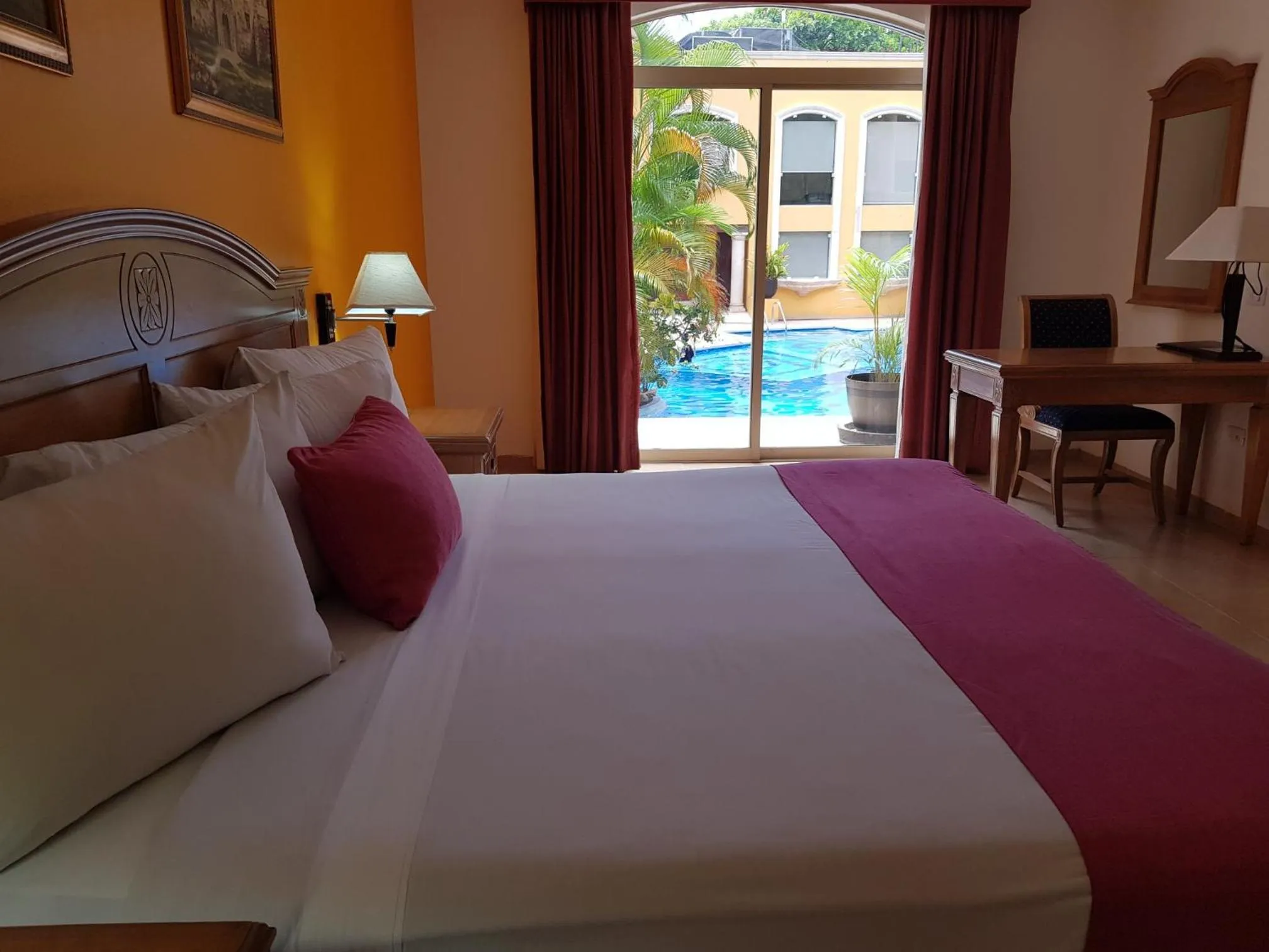 Bed in Hotel Hacienda Real