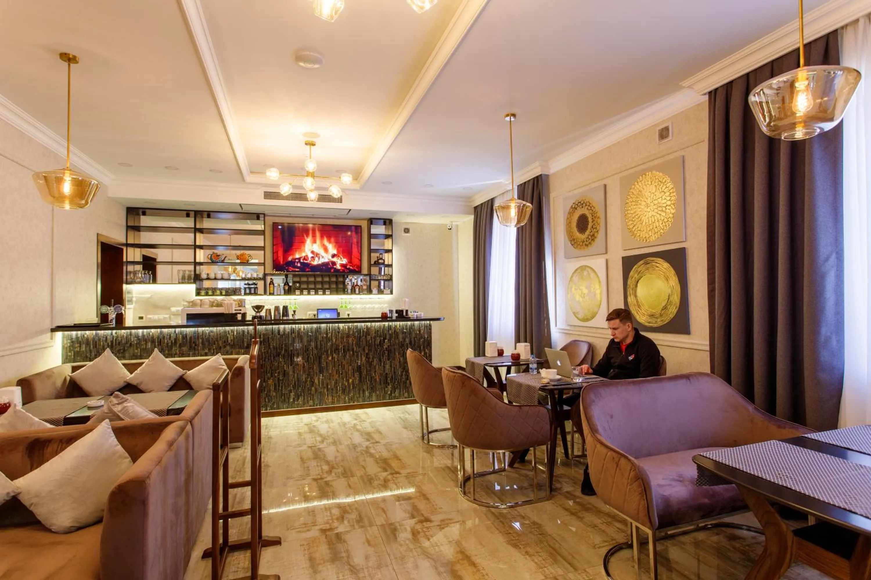 Lounge or bar in Navruz Hotel Tashkent